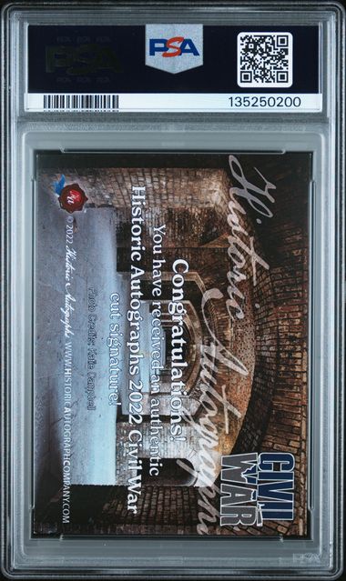 2022 Historic Autographs Civil War Hannibal Hamlin Cut AUTO 1/1 Union Lincoln VP