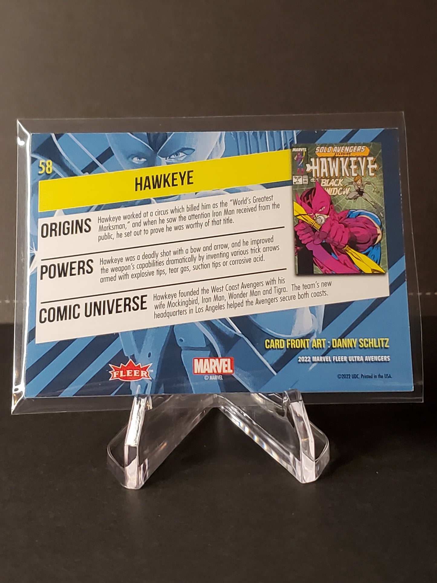 Hawkeye 2022 Fleer Ultra Avengers #58