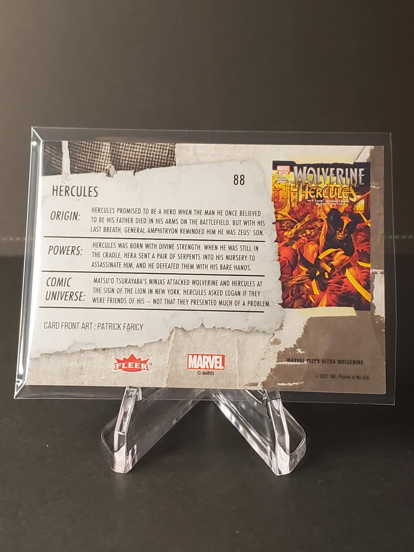 Hercules 2023 Fleer Ultra Wolverine #88