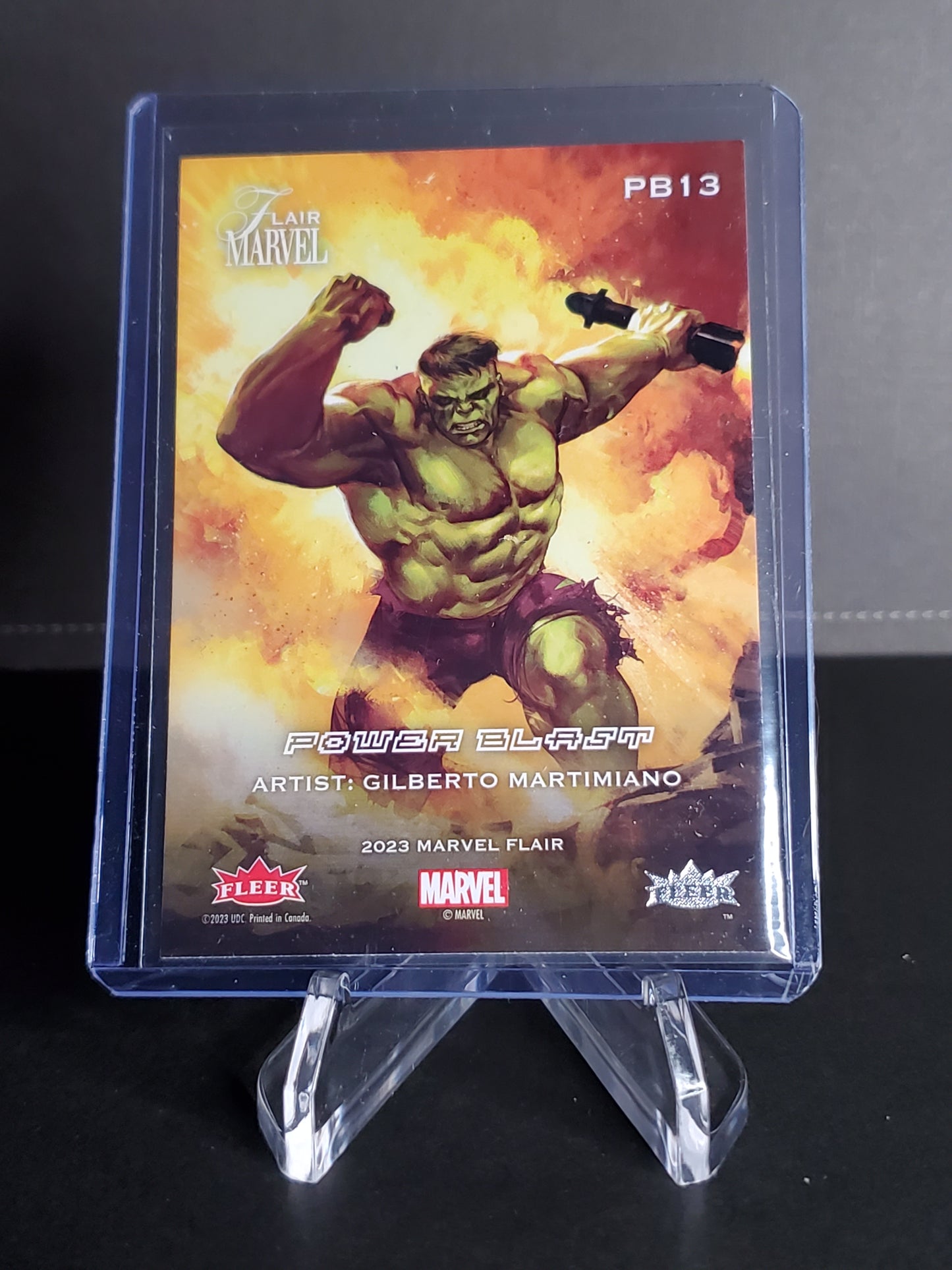 Hulk 2024 Marvel Flair Power Blast #PB13