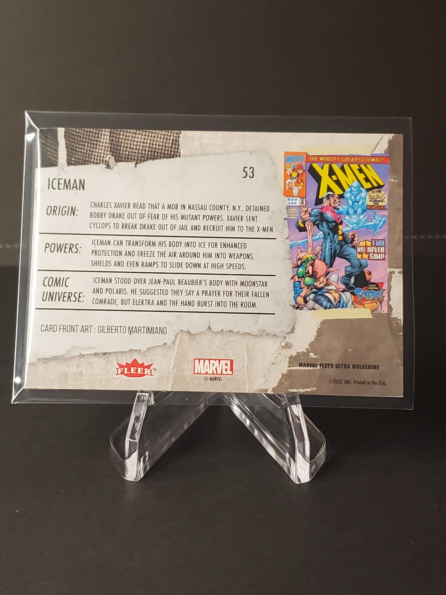Iceman 2023 Fleer Ultra Wolverine #53