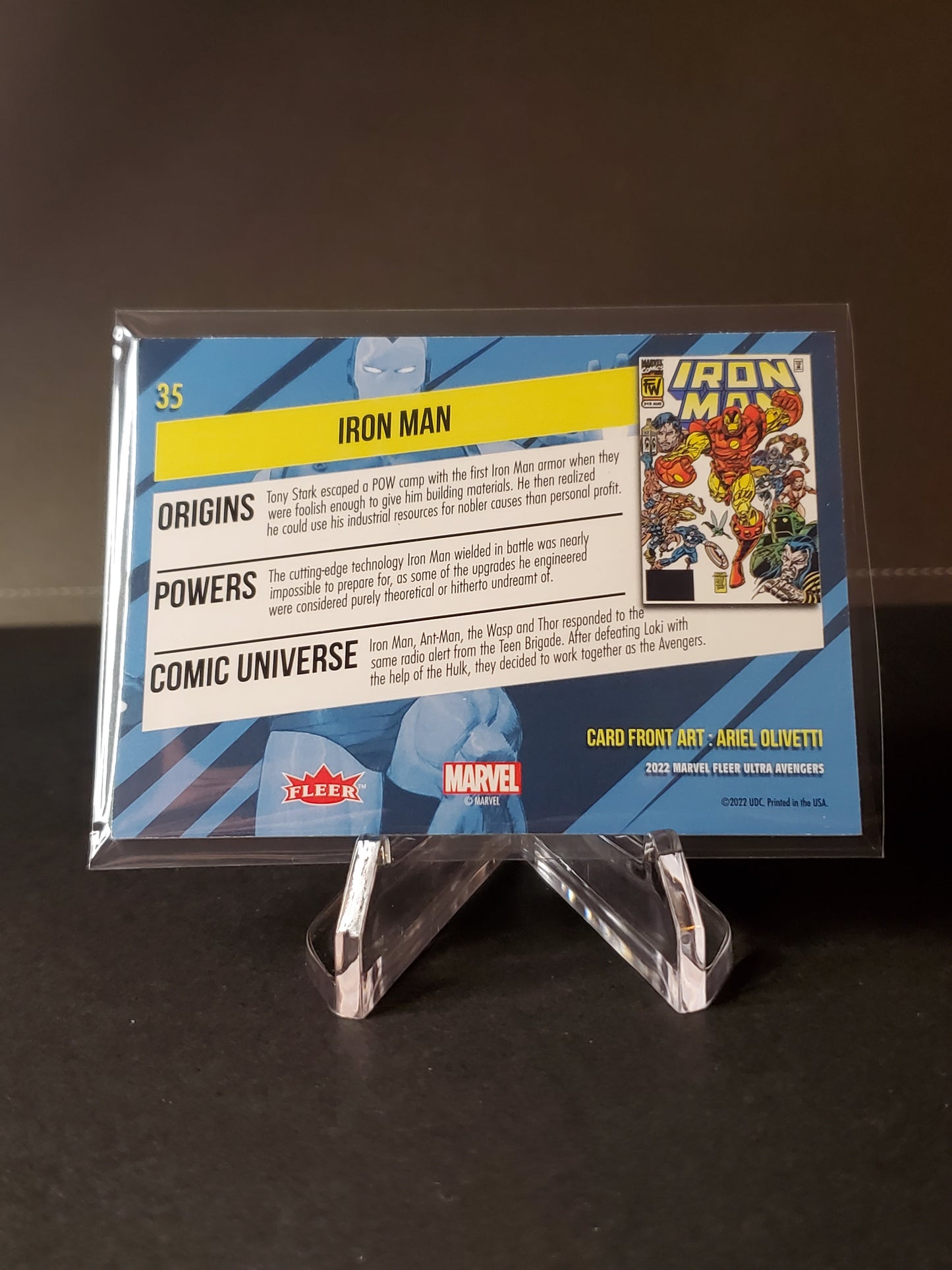Iron Man 2022 Fleer Ultra Avengers #35