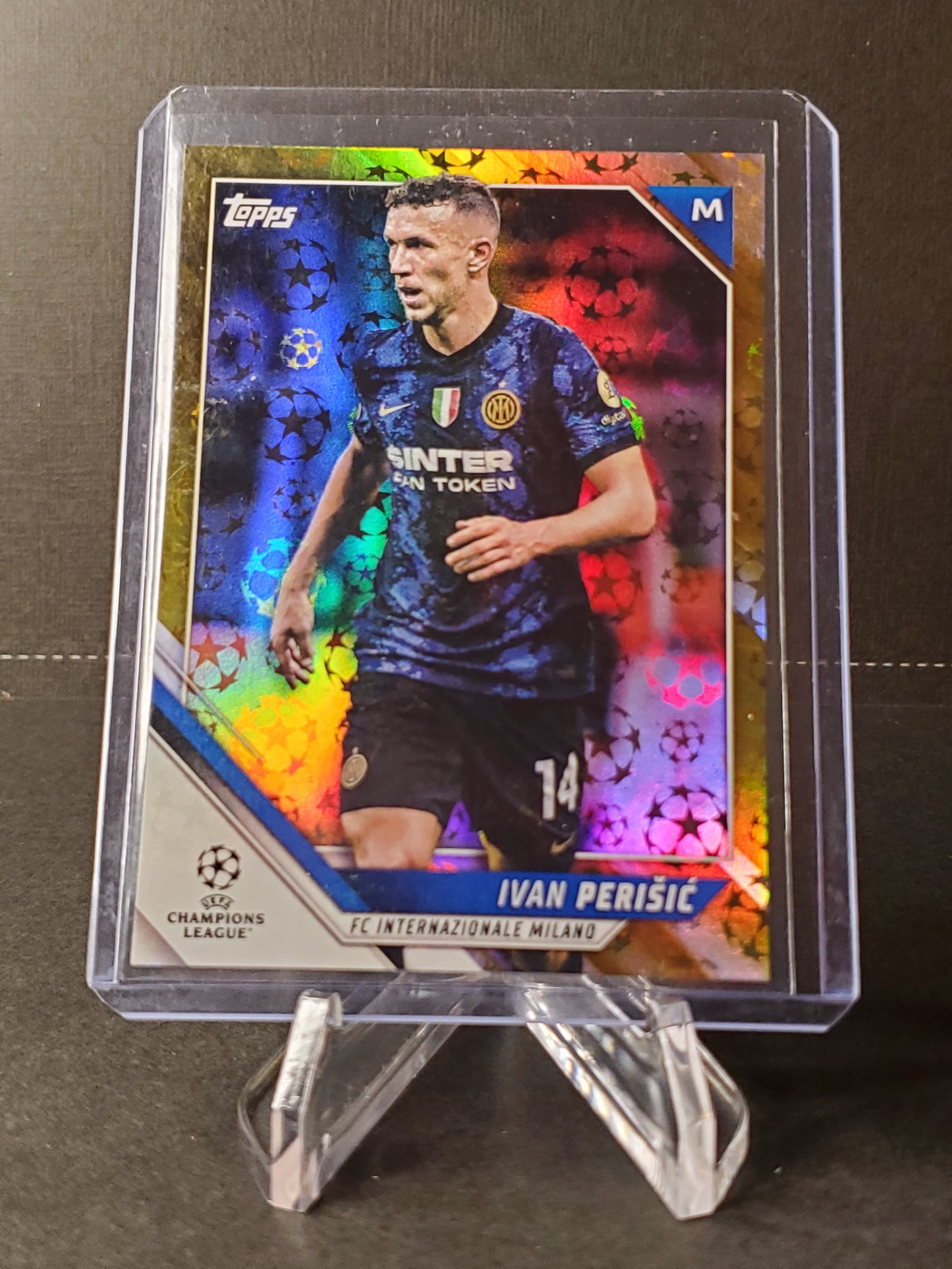 Ivan Perisic 2021-22 Topps UEFA Champions League Sparkle Foil GOLD /50 #142
