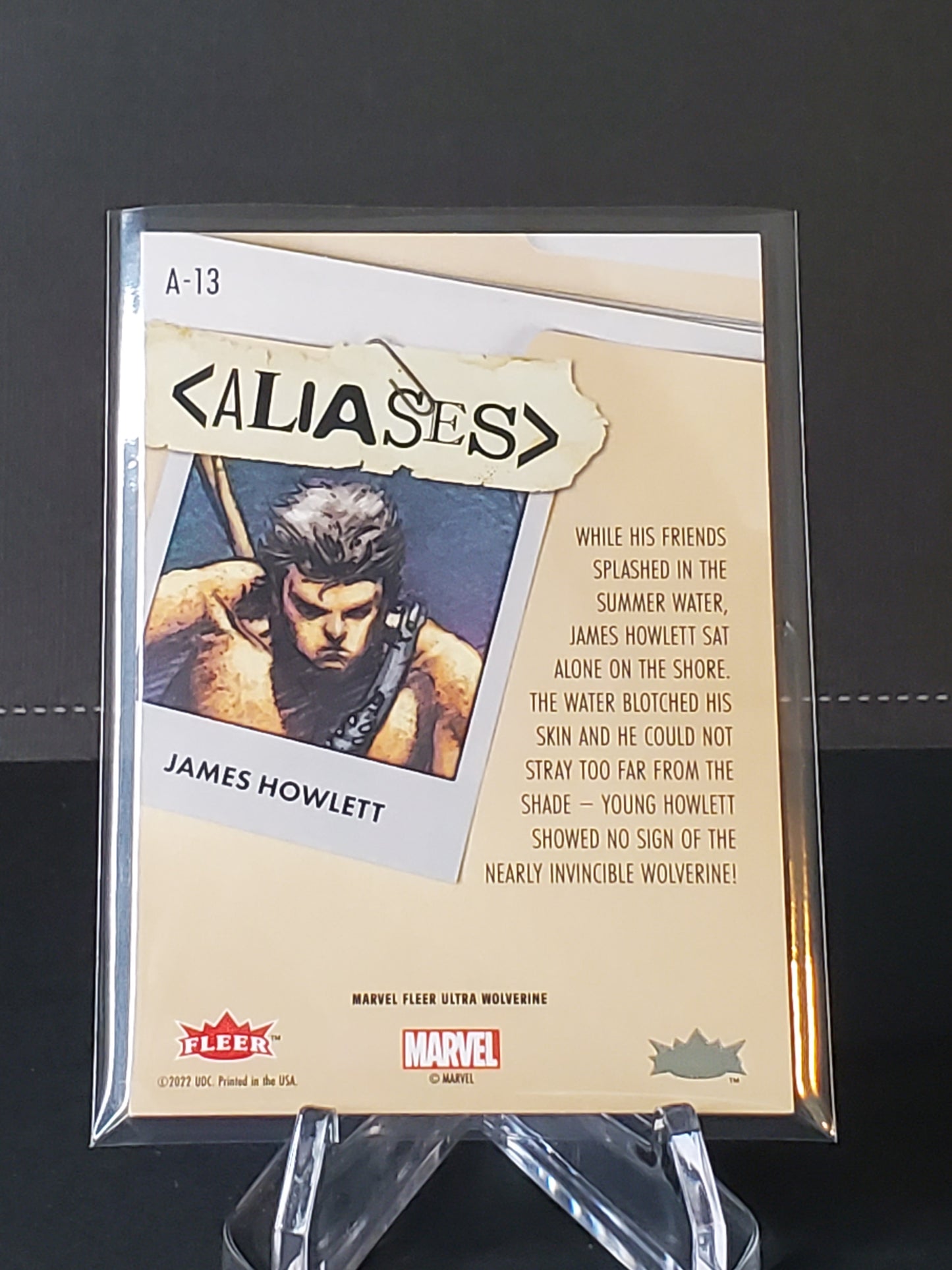 James Howlett 2023 Fleer Ultra Wolverine Aliases #A-13