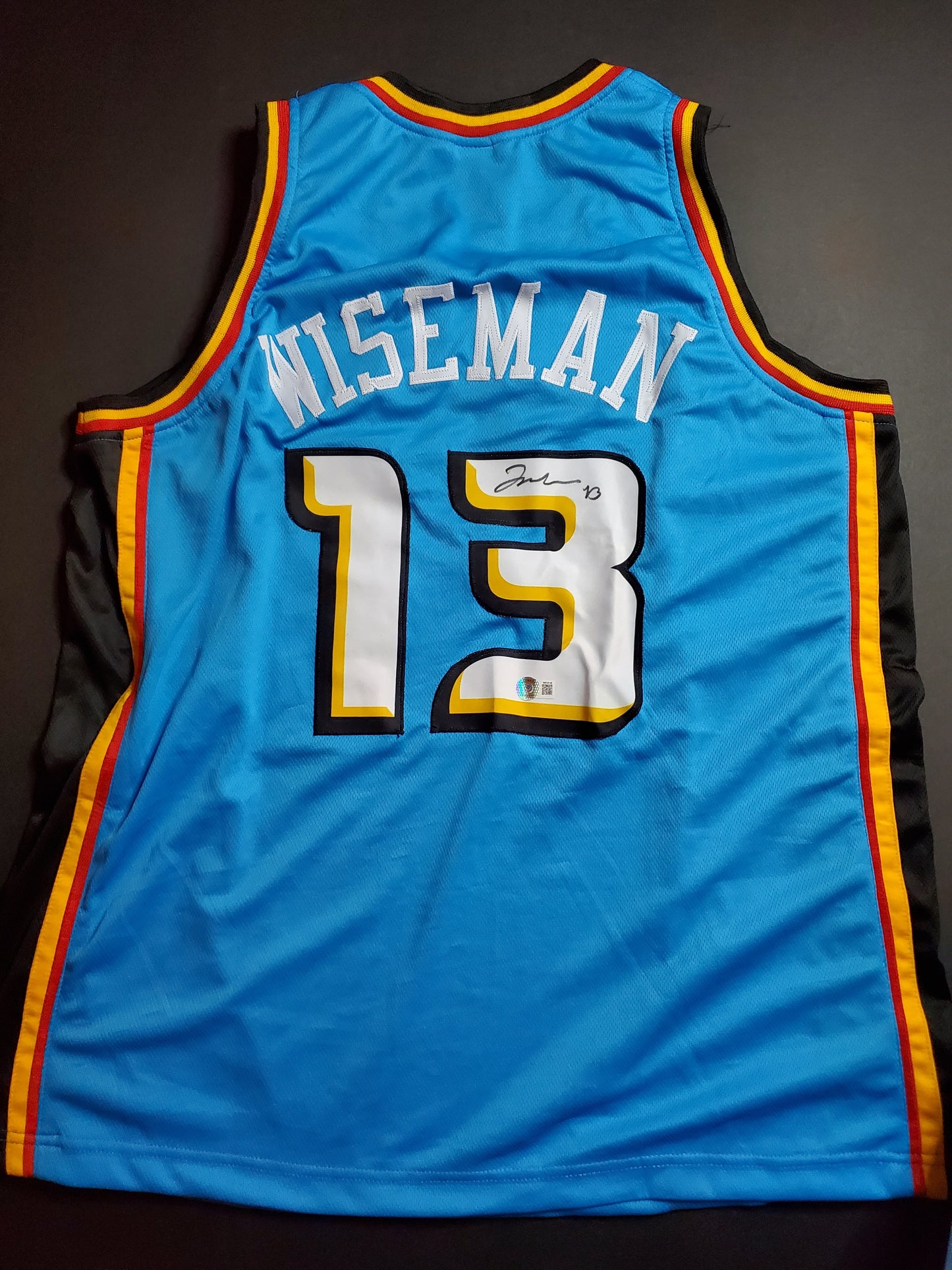 James Wiseman Signed Detroit Jersey (Beckett)