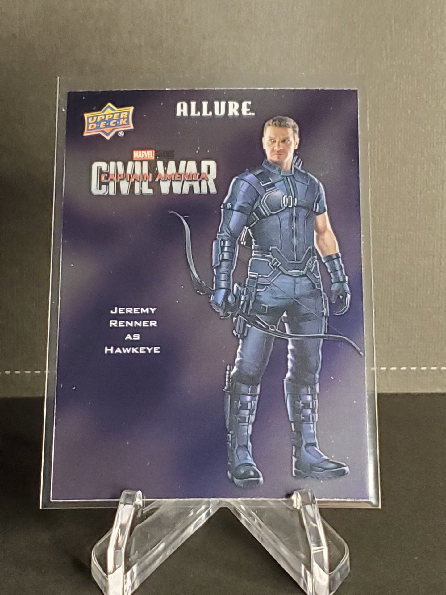 Jeremy Renner as Hawkeye 2022 Upper Deck Marvel Allure Character Posters #CP-8