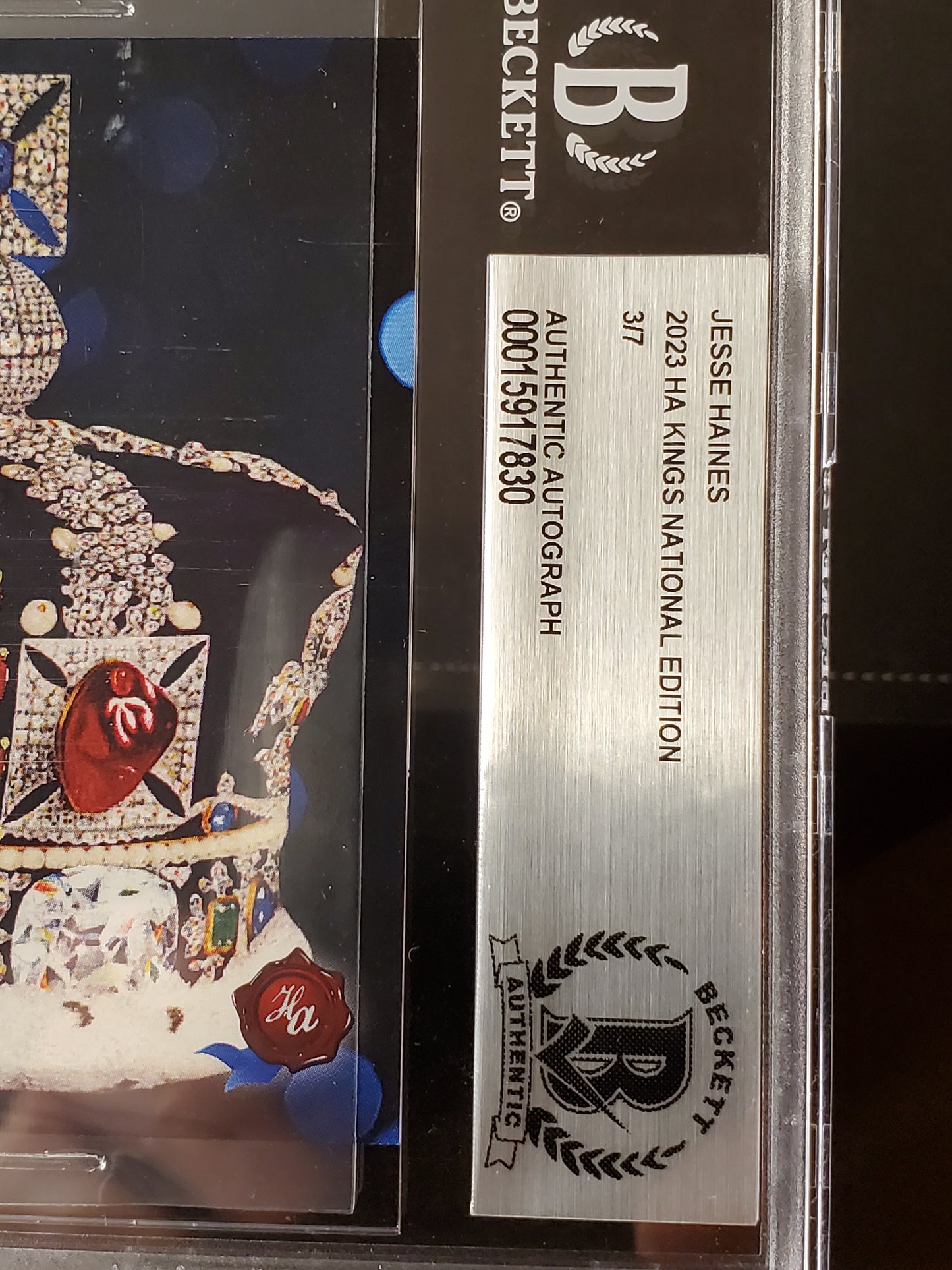 Jesse "Pop" Haines 2023 Historic Autographs Kings National Edition Cut AUTO - Silver #'d 3/7