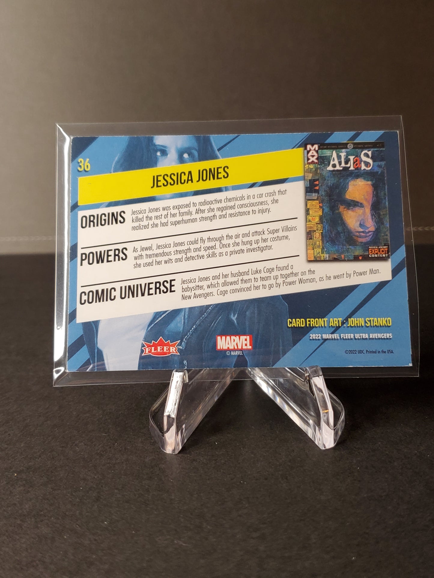 Jessica Jones 2022 Fleer Ultra Avengers #36