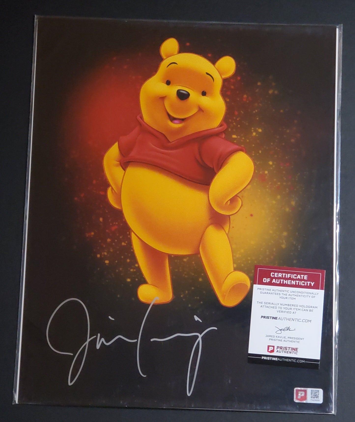 Jim Cummings Signed "Winnie the Pooh" 11x14 Photo (PA COA)