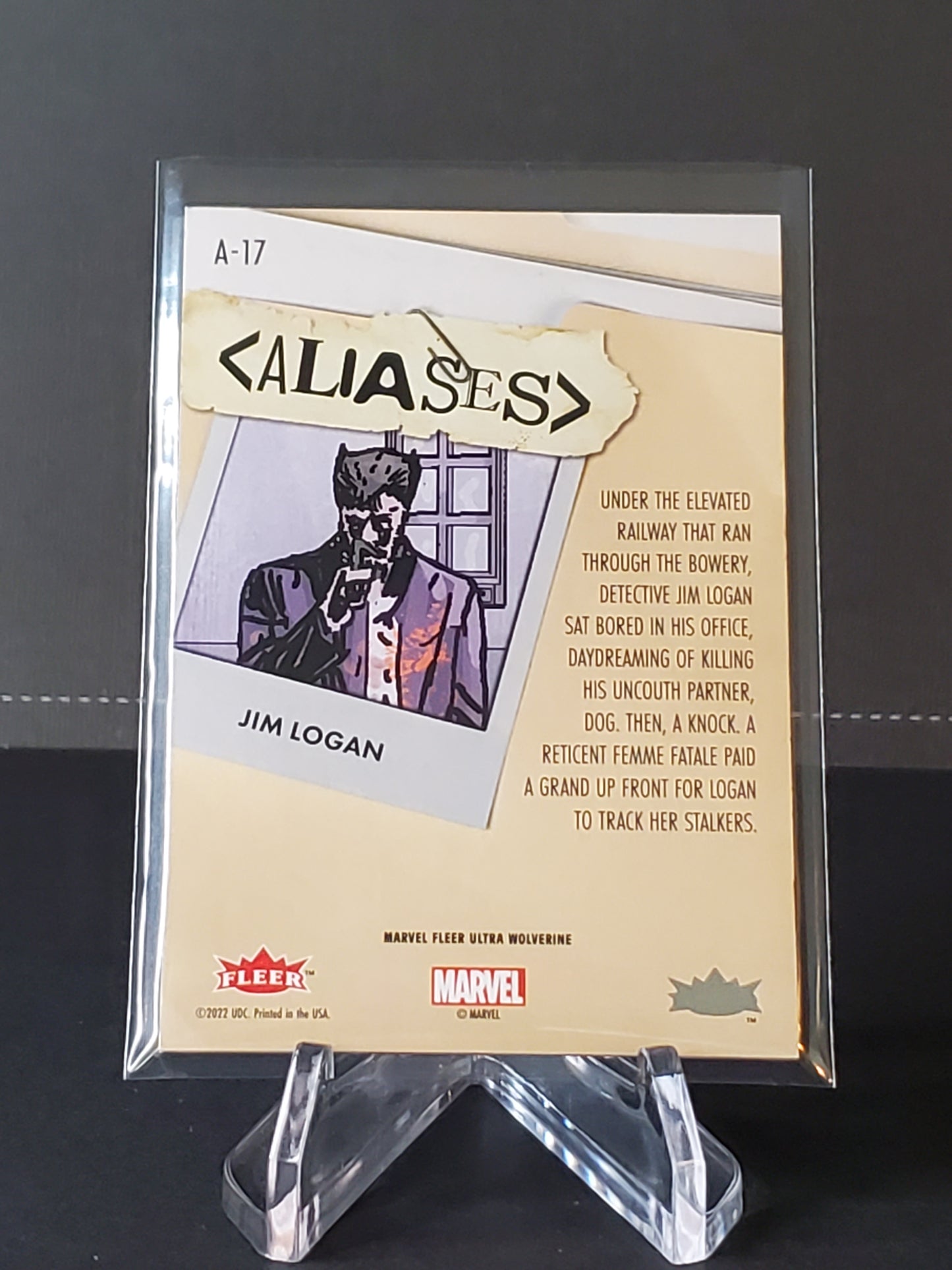 Jim Logan 2023 Fleer Ultra Wolverine Green Aliases #A-17