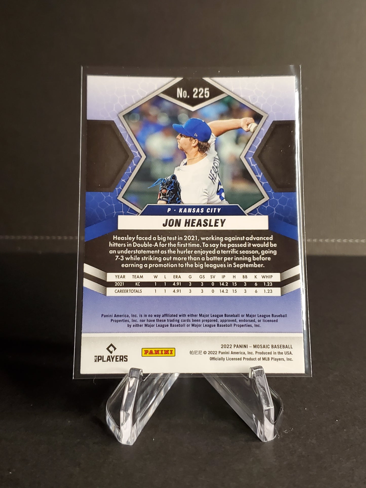 Jon Heasley 2022 Panini Mosaic RC #225