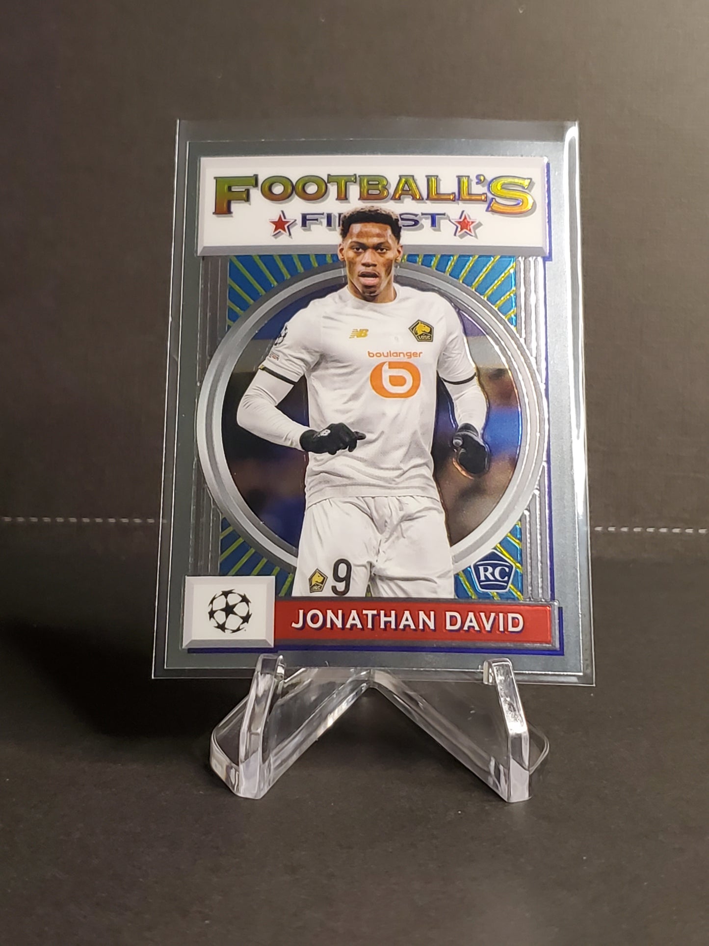 Jonathan David 2021-2022 Topps Finest Flashbacks UEFA Soccer RC #86