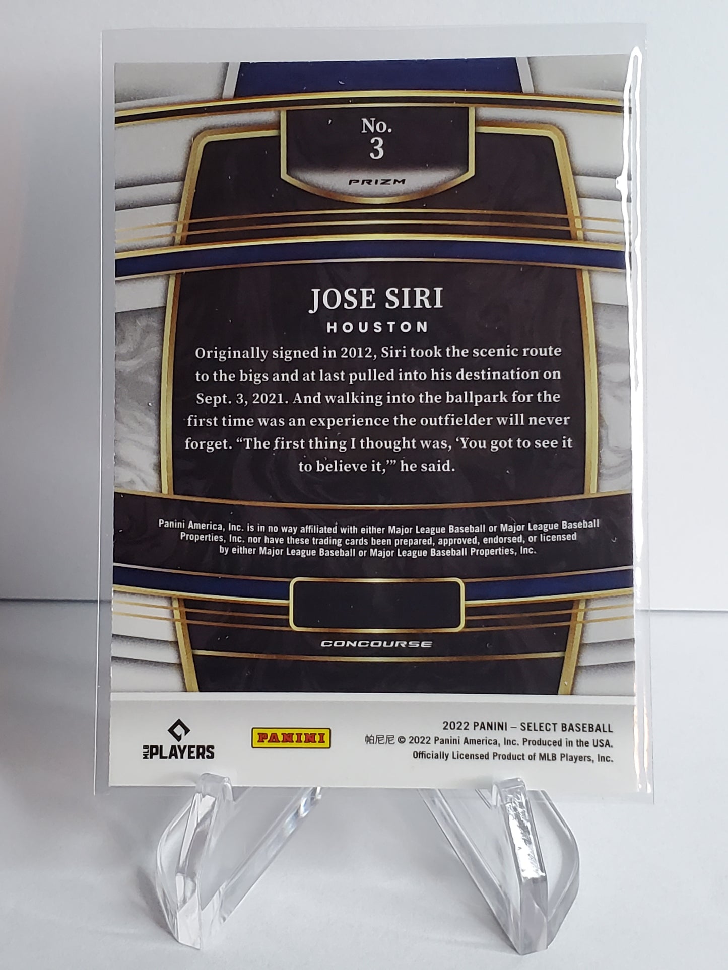 Jose Siri 2022 Panini Select Scope Prizm #3