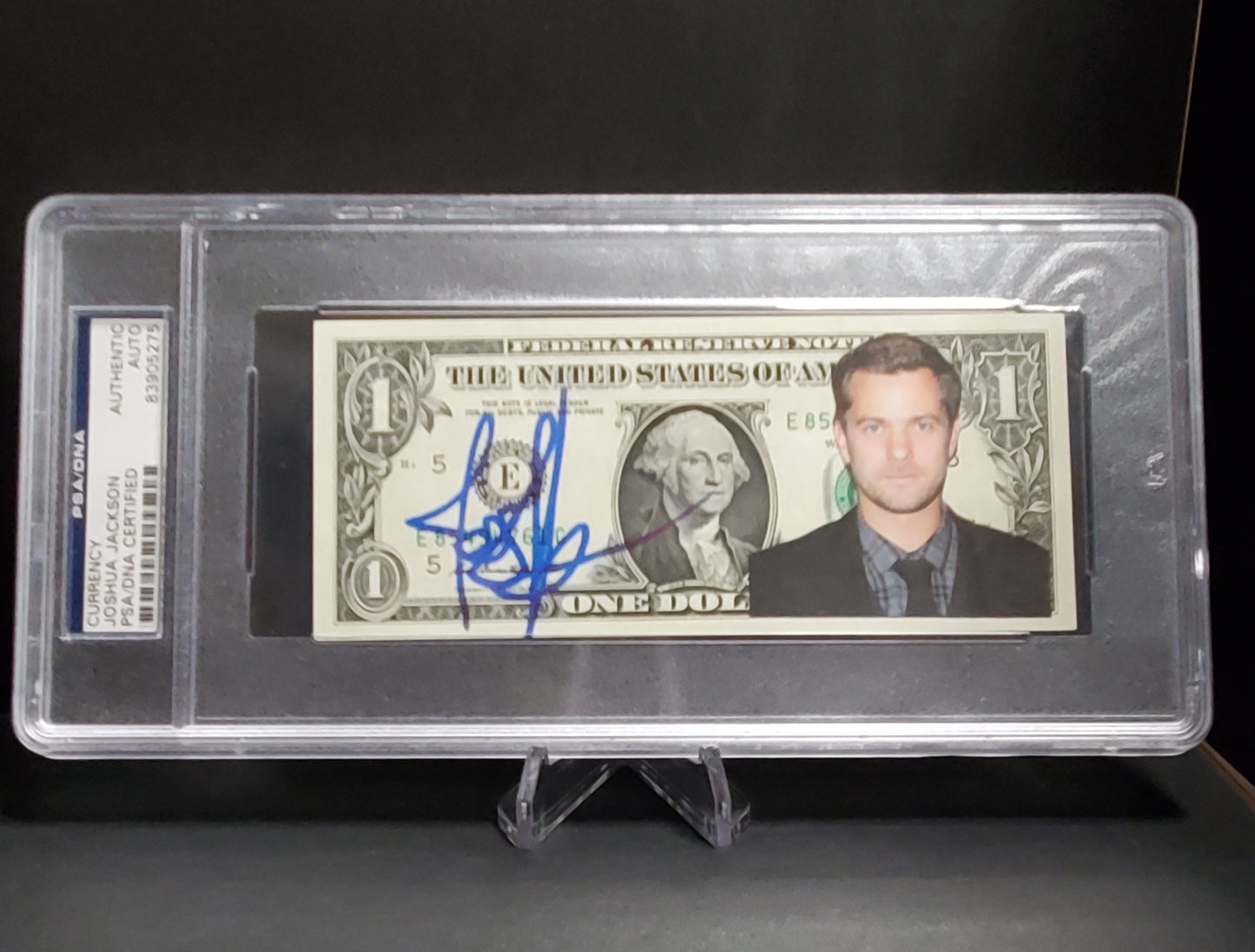 Joshua Jackson - Dawson's Creek Signed One of a Kind $1 Bill Currency PSA/DNA AUTO