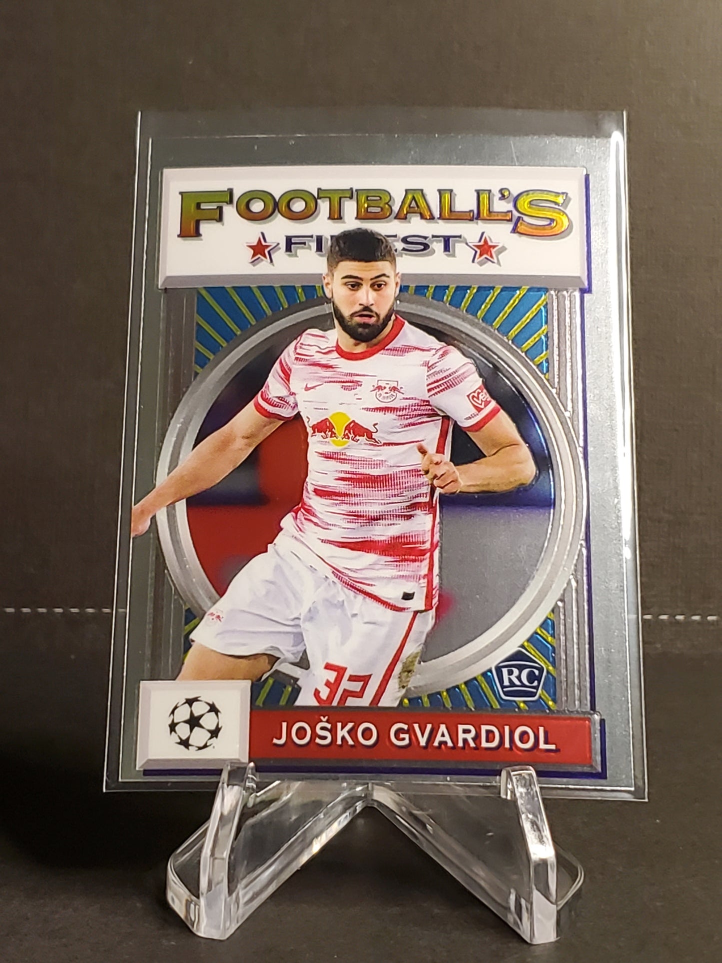 Josko Gvardiol 2021-2022 Topps Finest Flashbacks UEFA Soccer RC #46