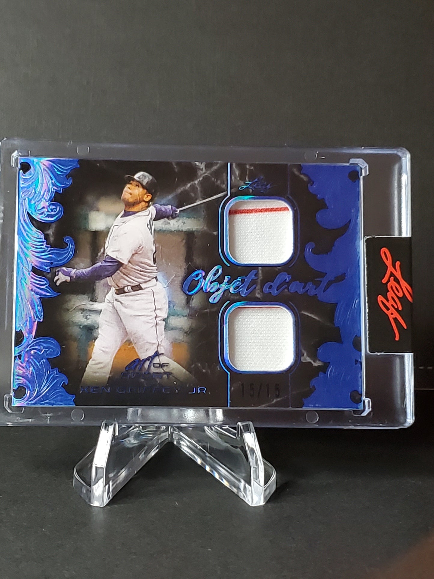 Ken Griffey Jr. - 2021 Leaf Art of Sport: Dual Threads #ODA-15: /15