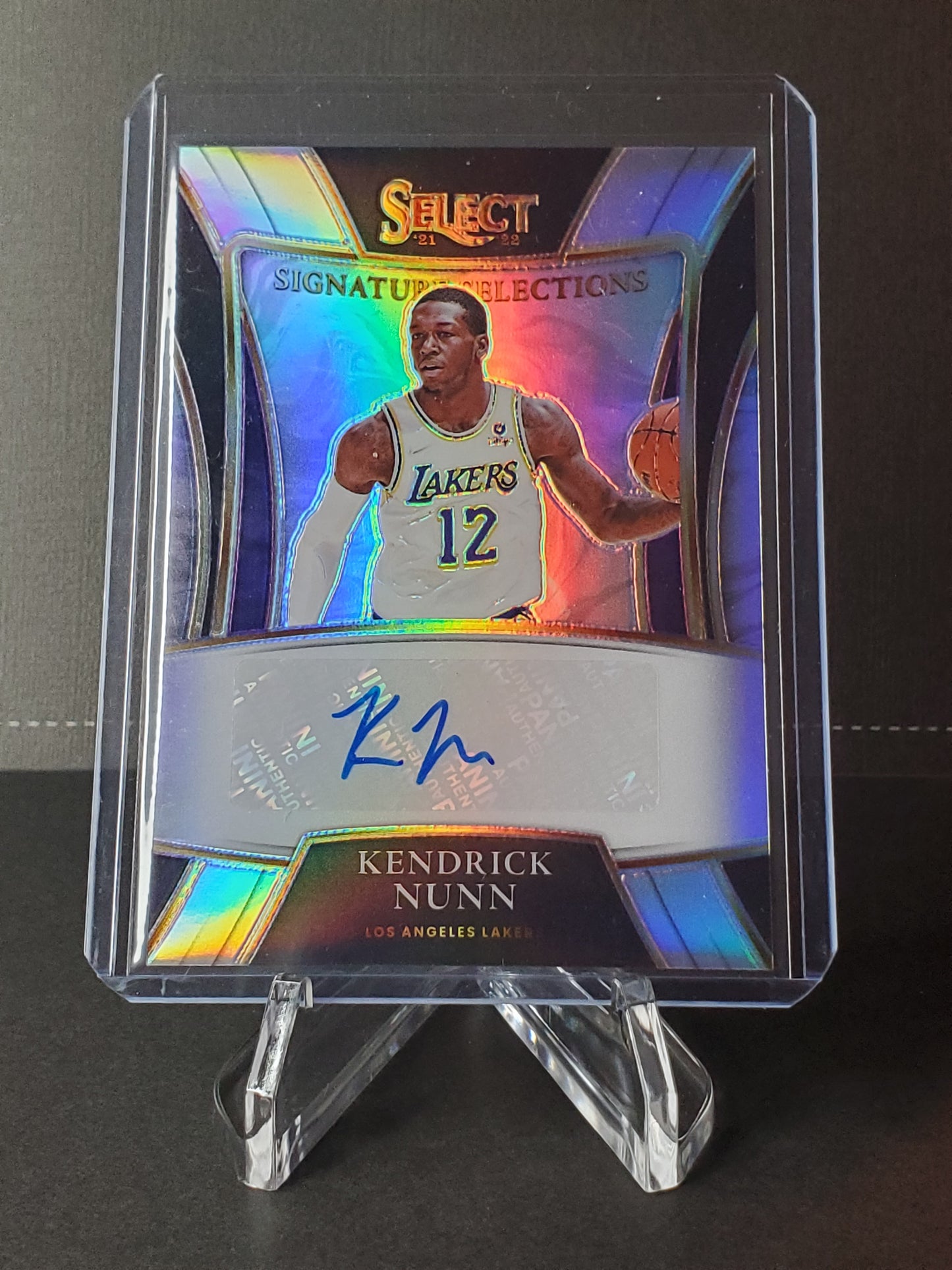 Kendrick Nunn 2021 Panini Select Basketball - Signature Selections AUTO #SS-KDN