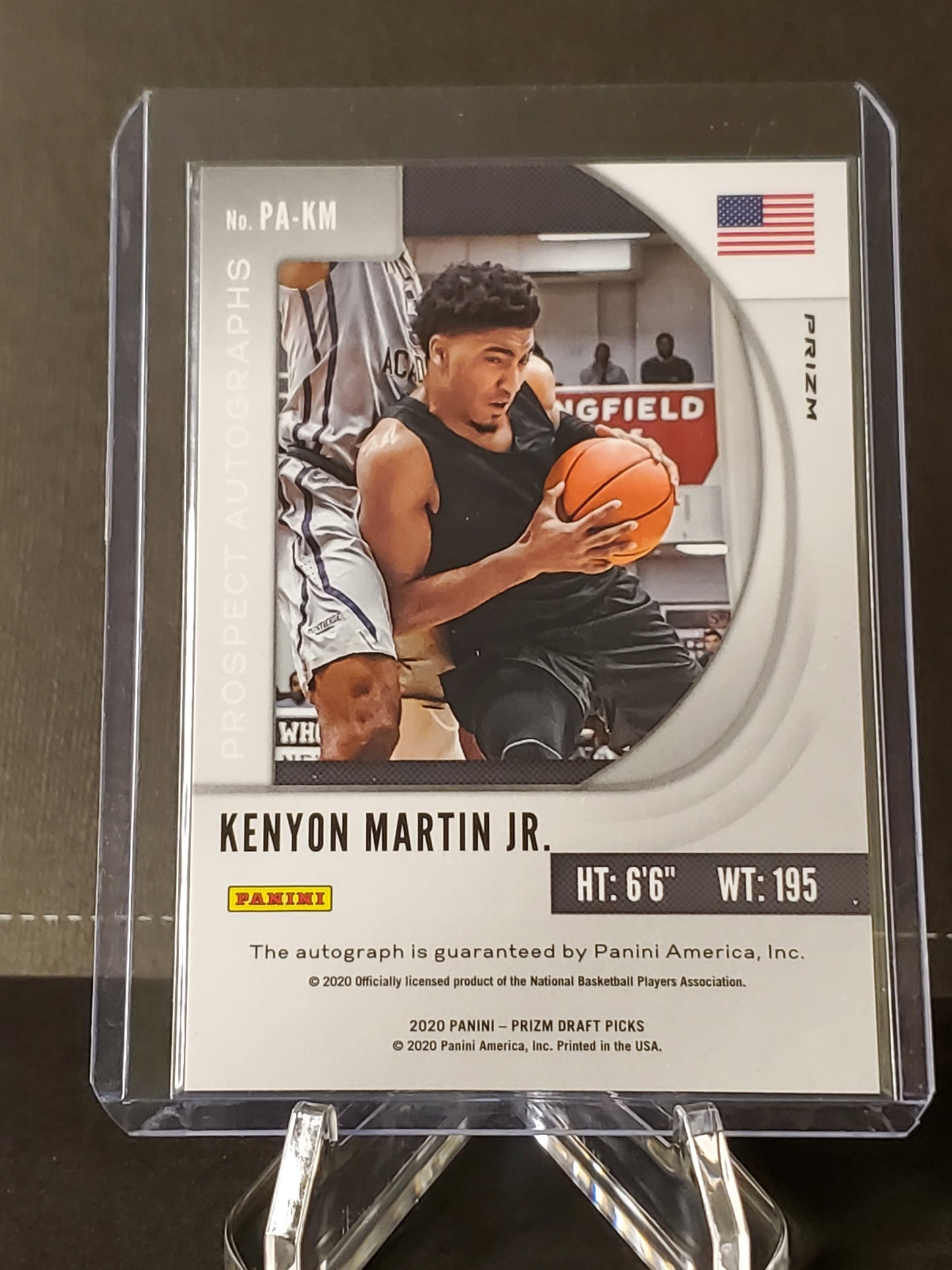 Kenyon Martin Jr. 2020 Panini Prizm Prospect AUTO RC #PA-KM