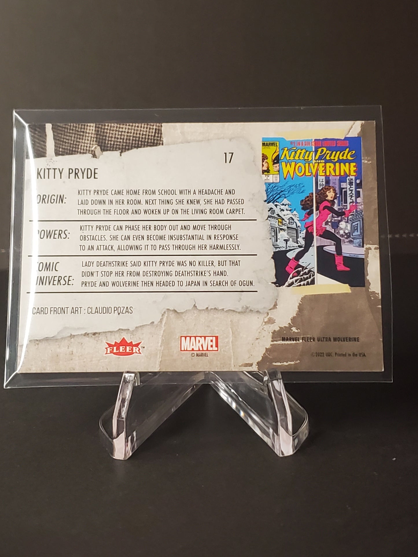 Kitty Pryde 2023 Fleer Ultra Wolverine Green #17