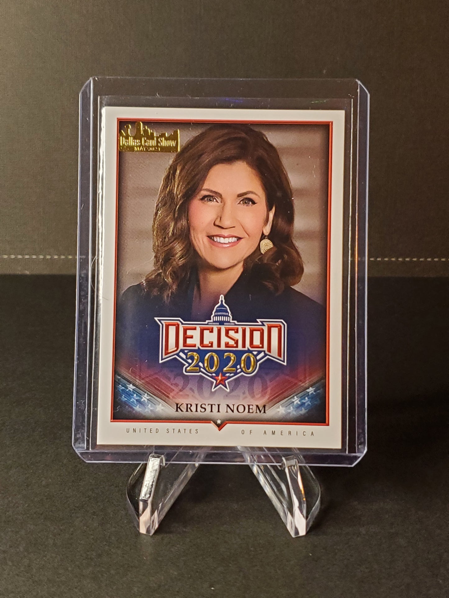 Kristi Noem 2020 Leaf Decision Dallas Card Show #511