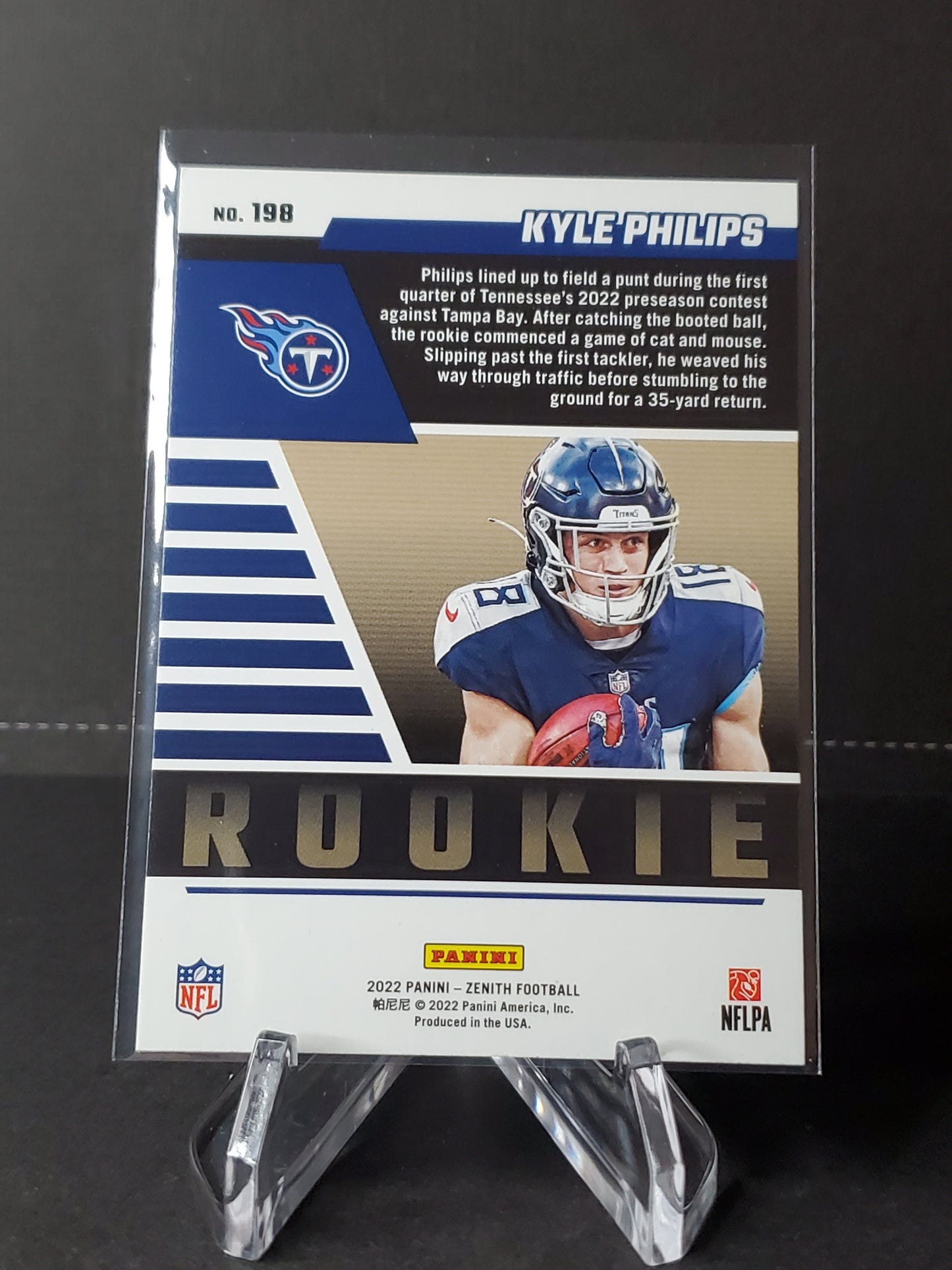 Kyle Philips 2022 Panini Zenith Football Red Zone RC #198