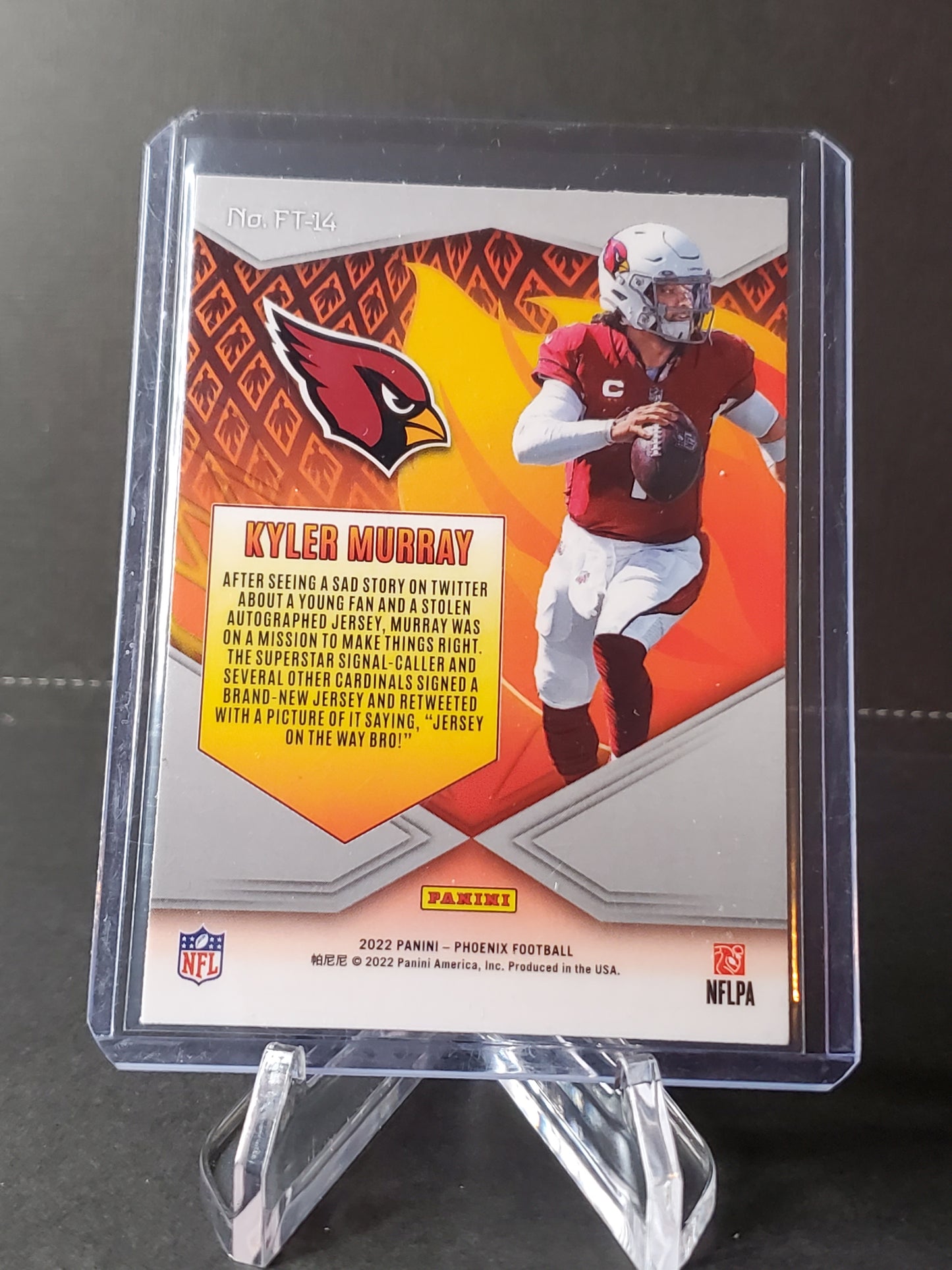 Kyler Murray 2022 Panini Phoenix Flame Throwers #FT-14