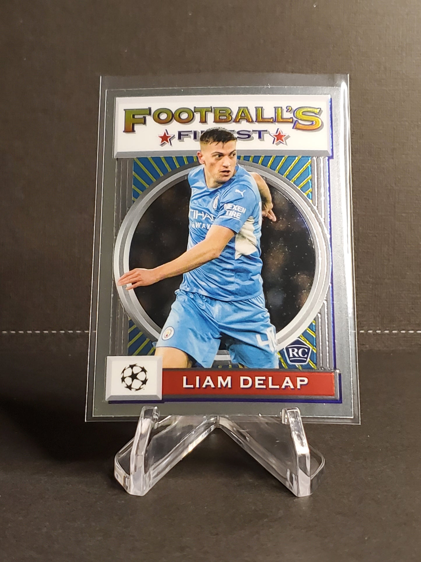Liam Delap 2021-2022 Topps Finest Flashbacks UEFA Soccer RC #40