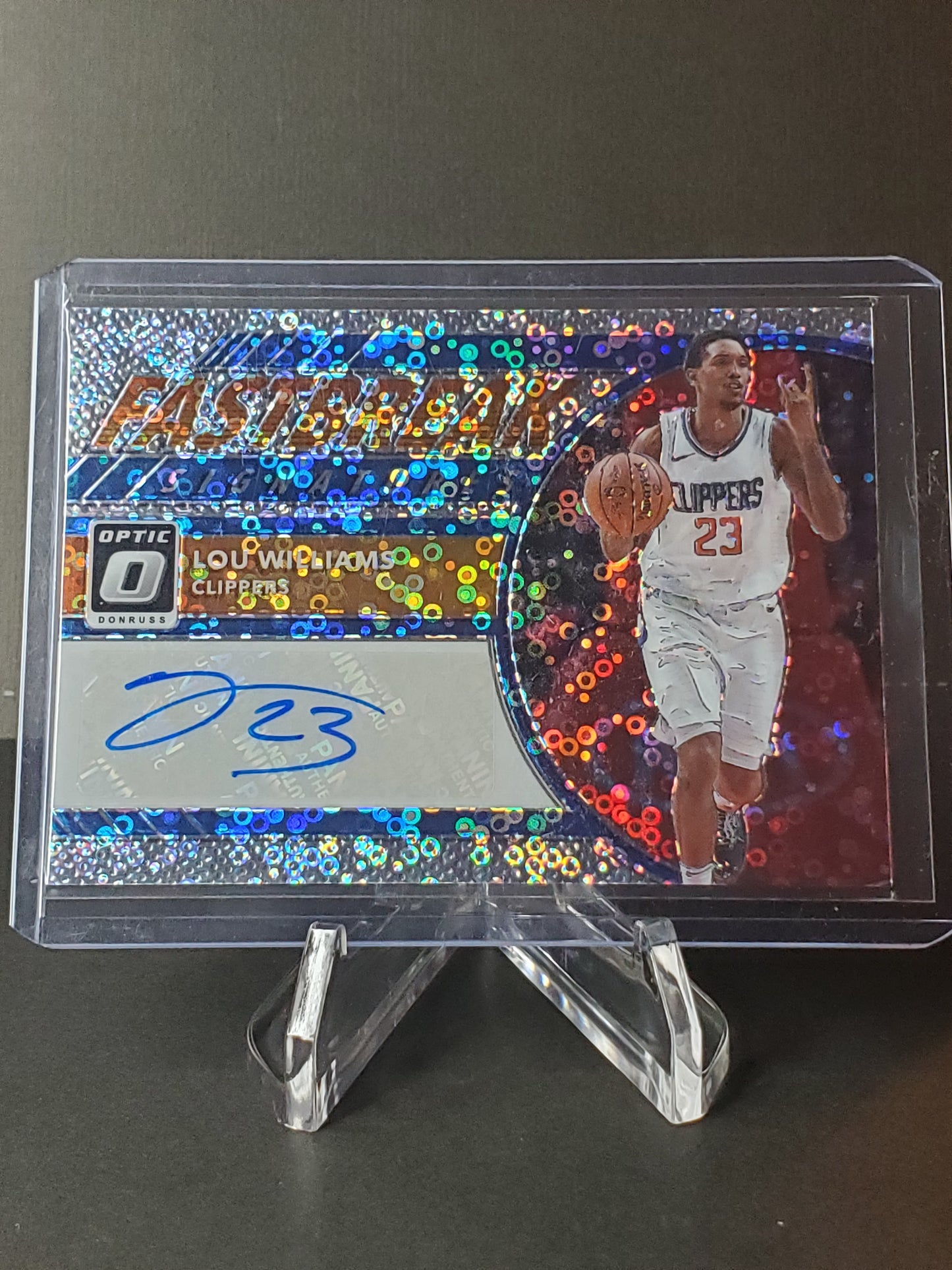 Lou Williams 2017 Panini Donruss Optic FASTBREAK Signatures - AUTO #FB-LWL