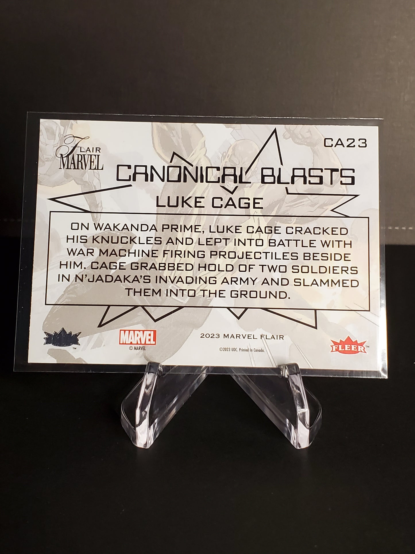 Luke Cage 2024 Marvel Flair Canonical Blast #CA23