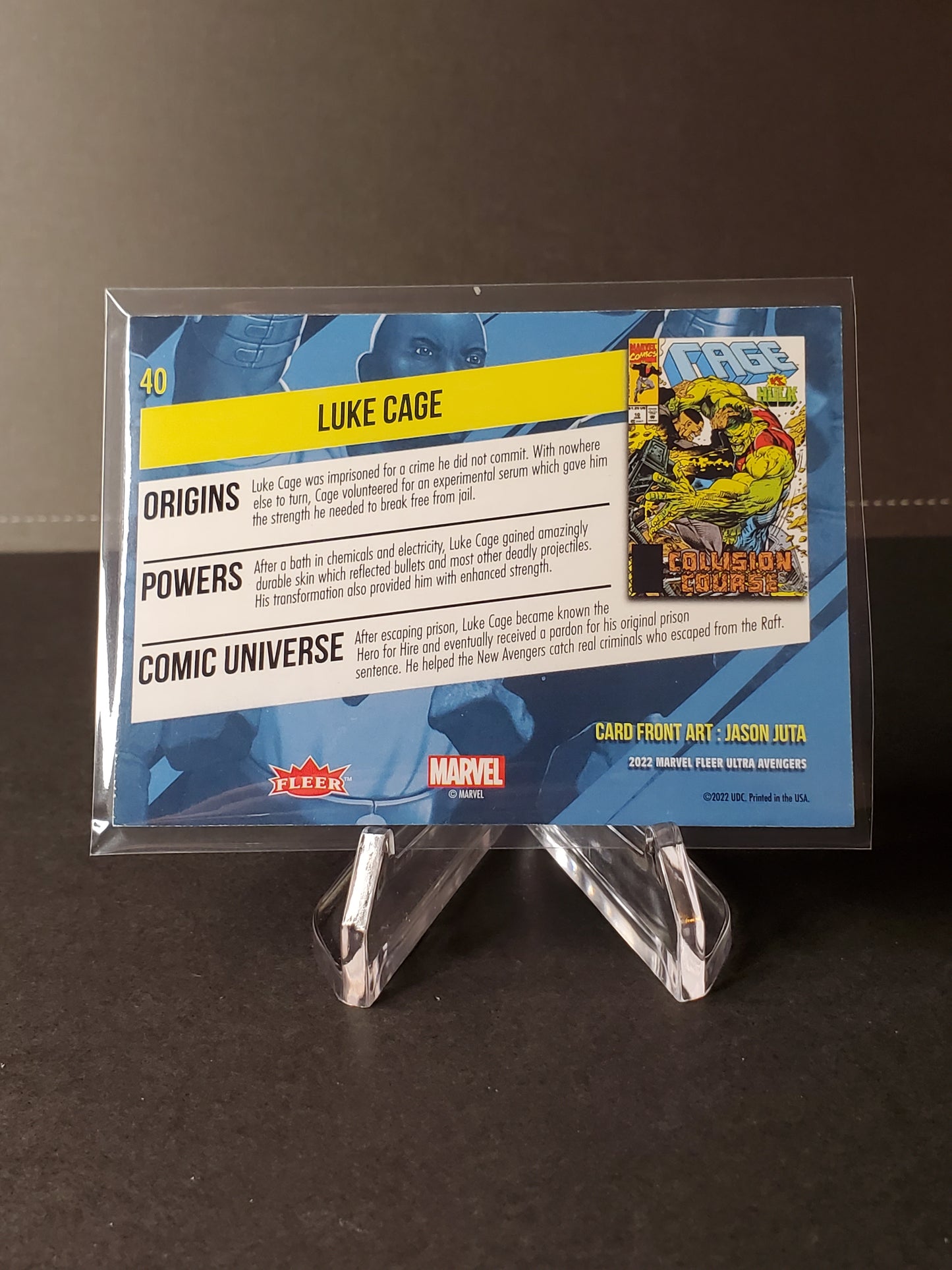 Luke Cage 2022 Fleer Ultra Avengers #40