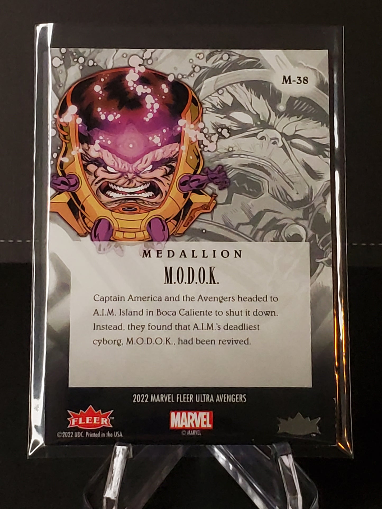 M.O.D.O.K. 2022 Fleer Ultra Avengers Medallion #M-38