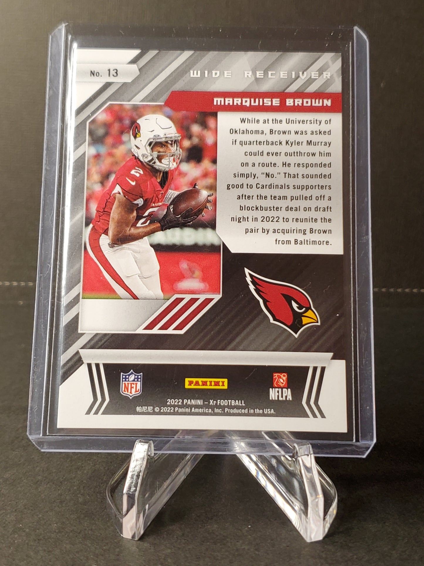 Marquise Brown 2022 Panini XR 52/75 #13