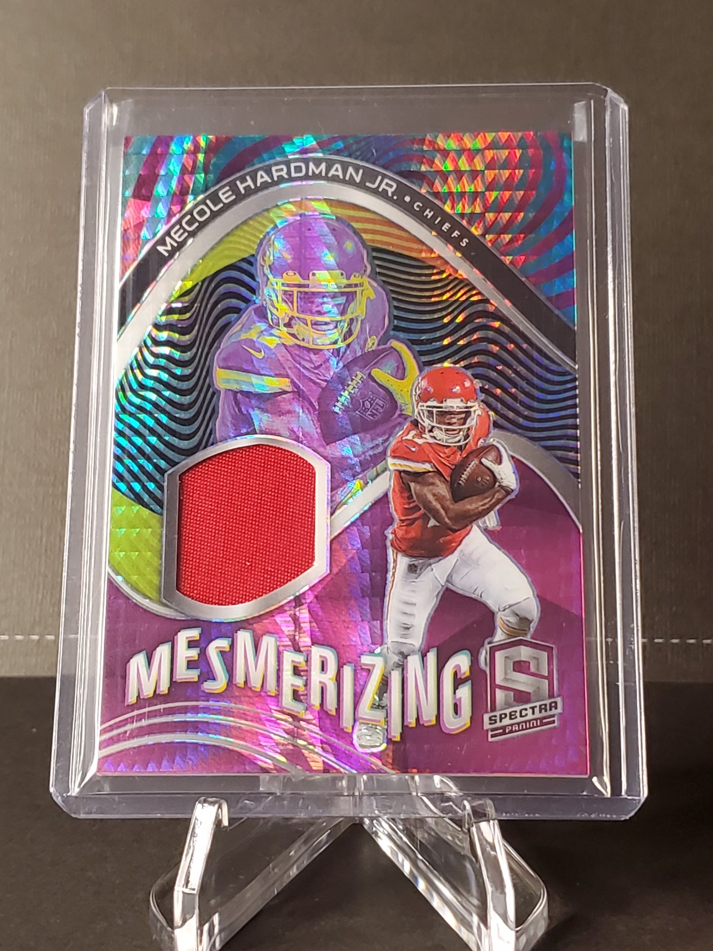 Mecole Hardman Jr 2021 Panini Spectra Mesmerizing - Game Worn Jersey Patch #ME-MH, /15