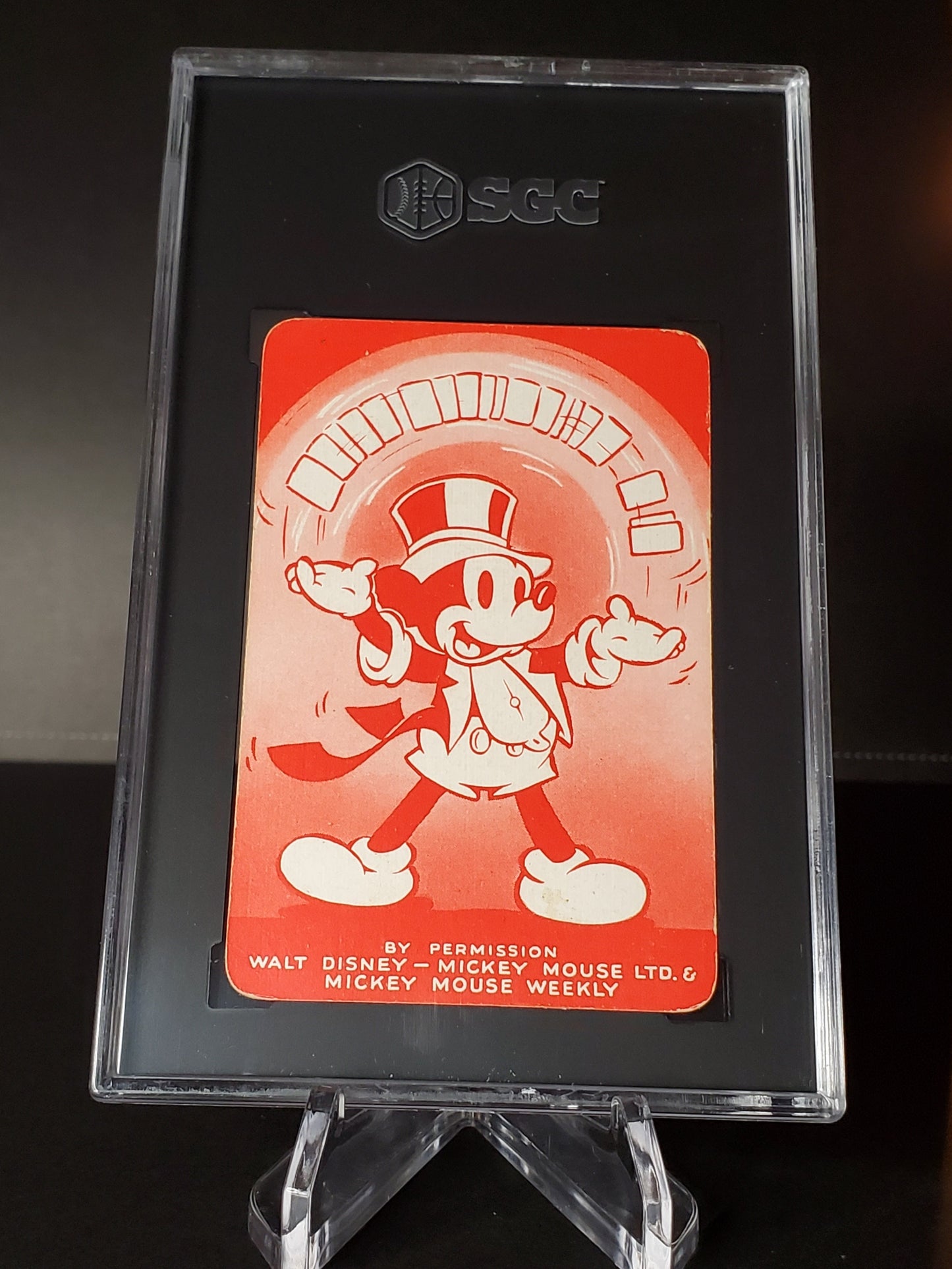 Mickey Mouse 1938 Castell Brothers Disney Shuffled Symphonies Red Back SGC 5