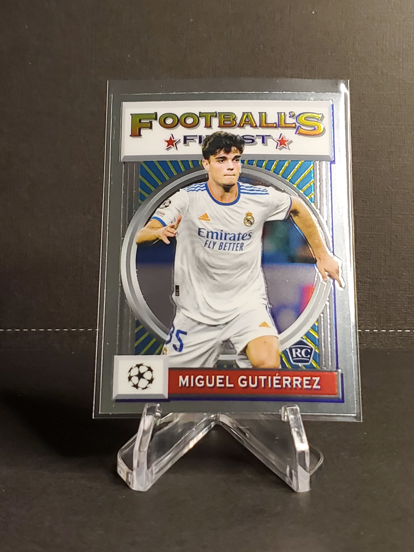 Miguel Gutierrez 2021-2022 Topps Finest Flashbacks UEFA Soccer RC #65