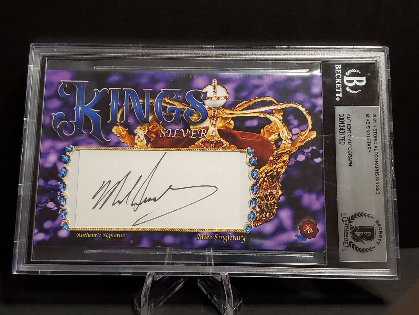 Mike Singletary 2023 Historic Autographs Kings National Edition AUTO - Silver