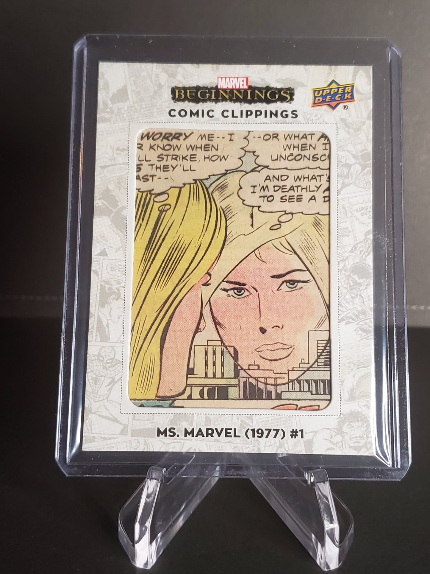 Ms. Marvel (1997) #1 2022 UD Marvel Beginnings Volume 2 Series 1 Comic Clippings /65 #CC-MSM1