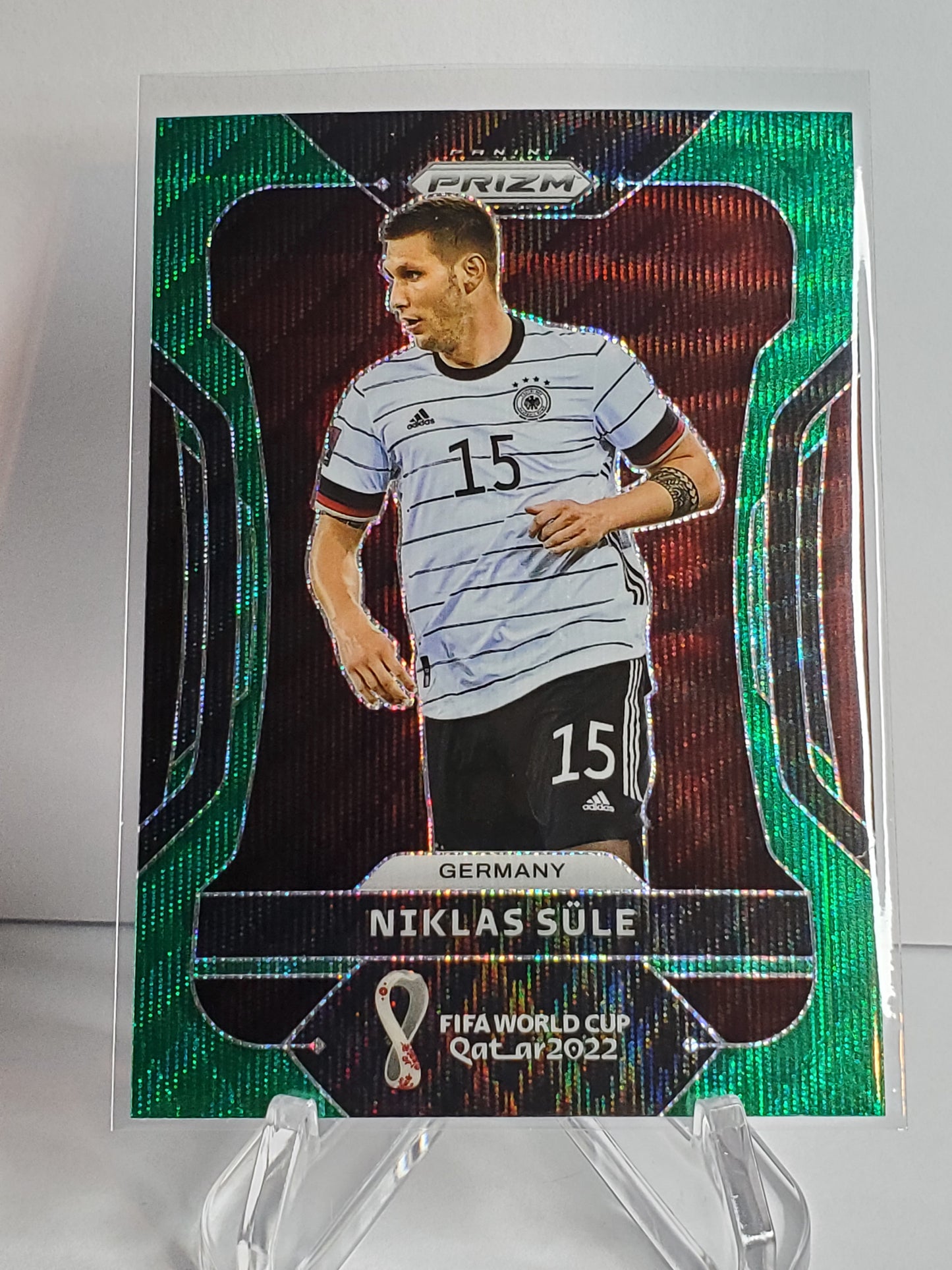 Niklas Sule 2022 Panini Prizm World Cup Qatar Green Wave Prizm #115