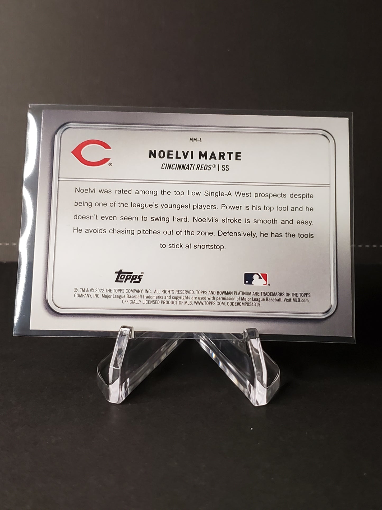 Noelvi Marte 2022 Bowman Platinum #MM-4