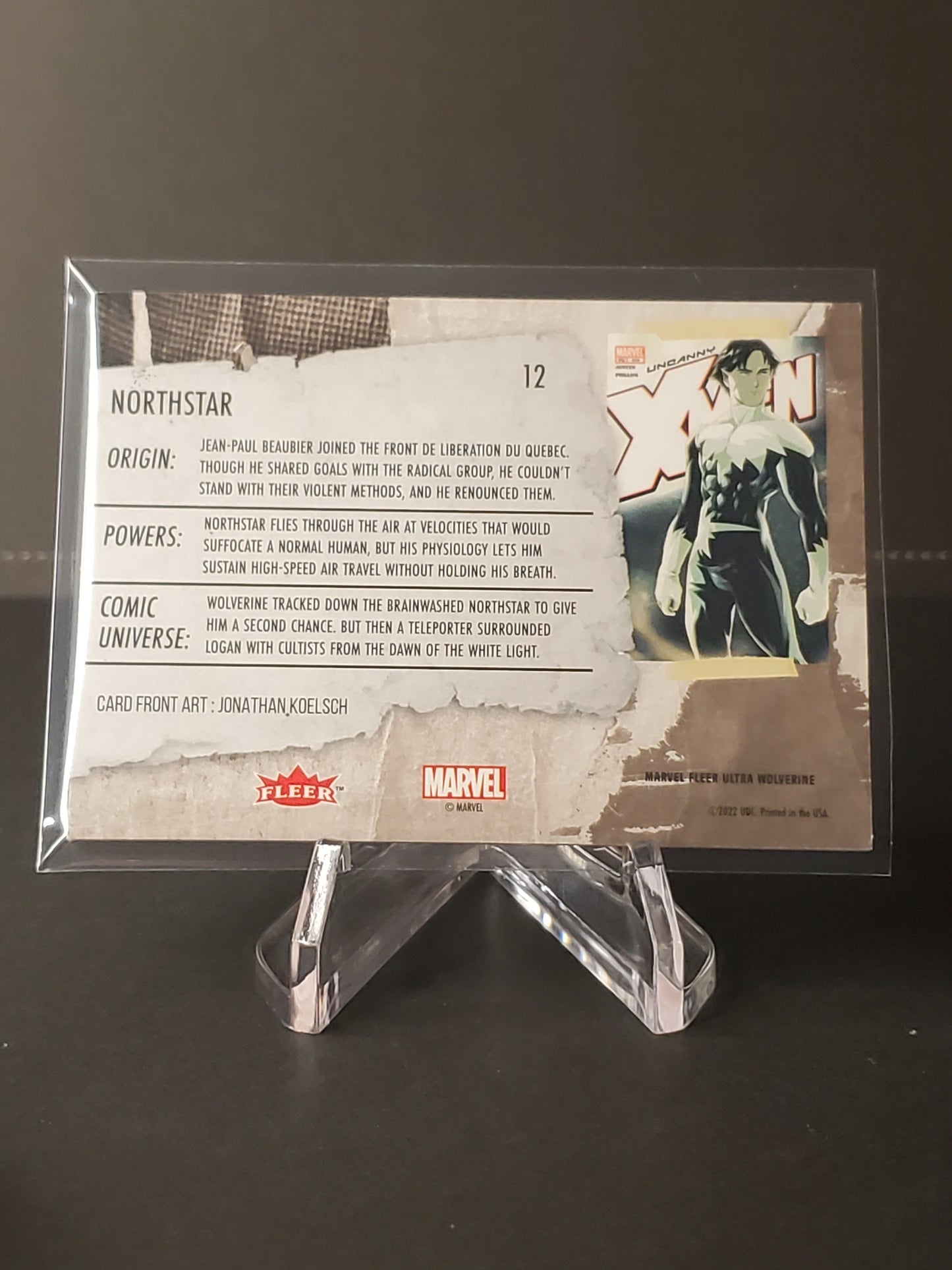 Northstar 2023 Fleer Ultra Wolverine Green #12