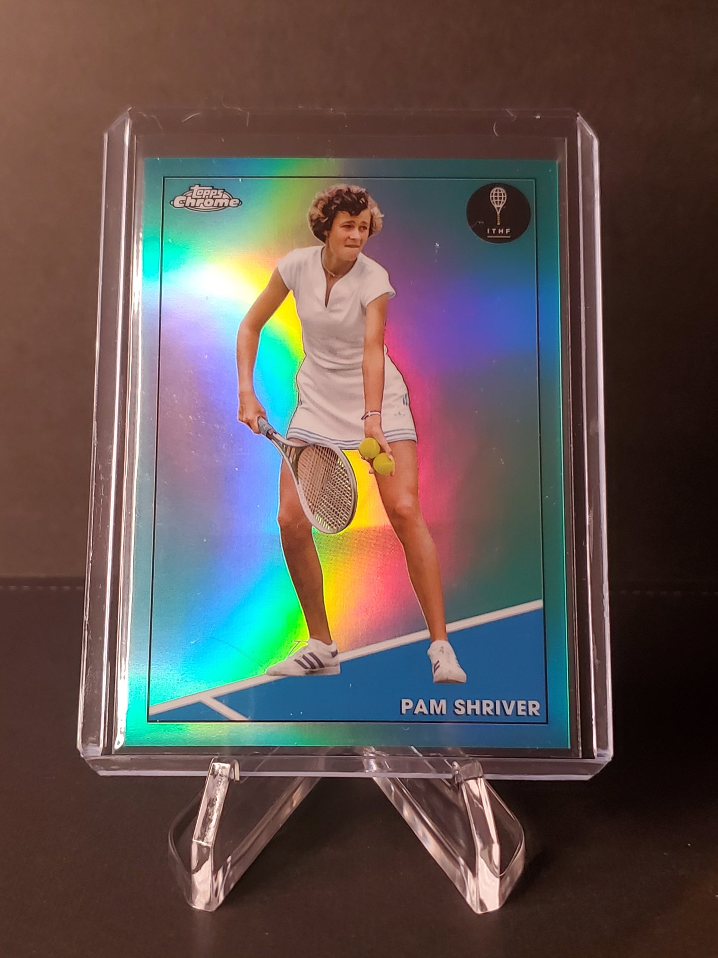 Pam Shriver 2021 Topps Chrome Tennis Aqua Refractor #61 : /150