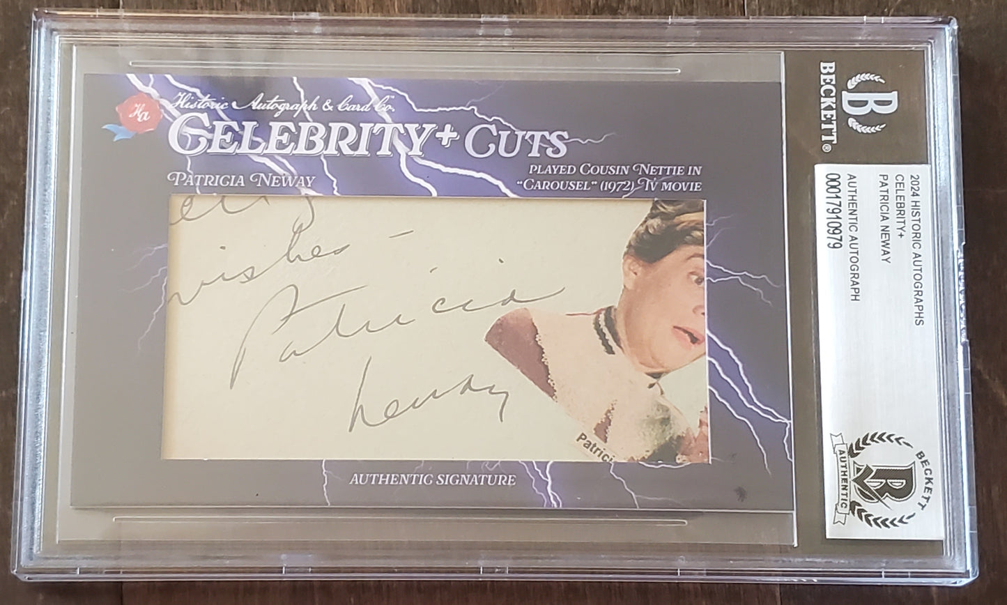 2024 Historic Autographs Celebrity Patricia Neway Cut AUTO - 1/1 One of One