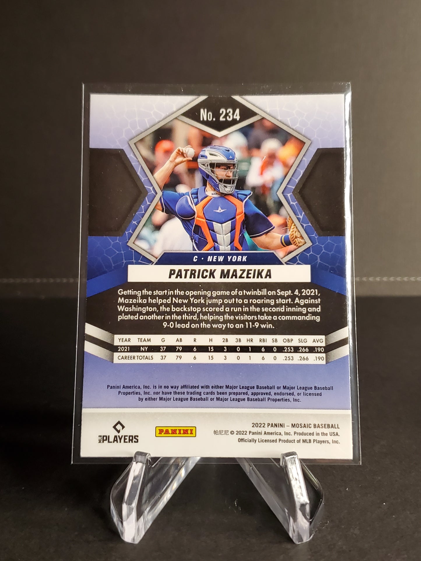 Patrick Mazeika 2022 Panini Mosaic RC #234