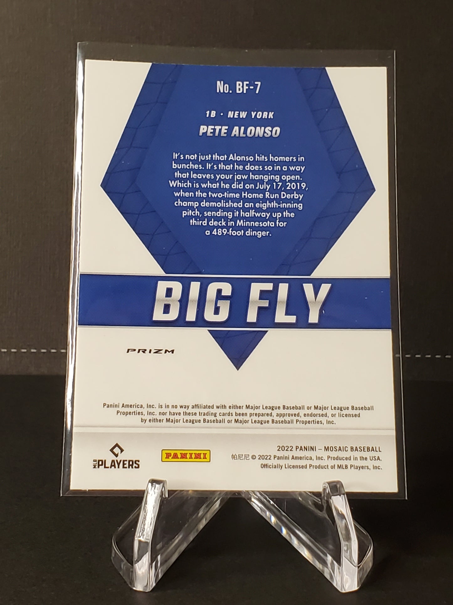 Pete Alonzo 2022 Panini Mosaic Baseball Big Fly #BF-7