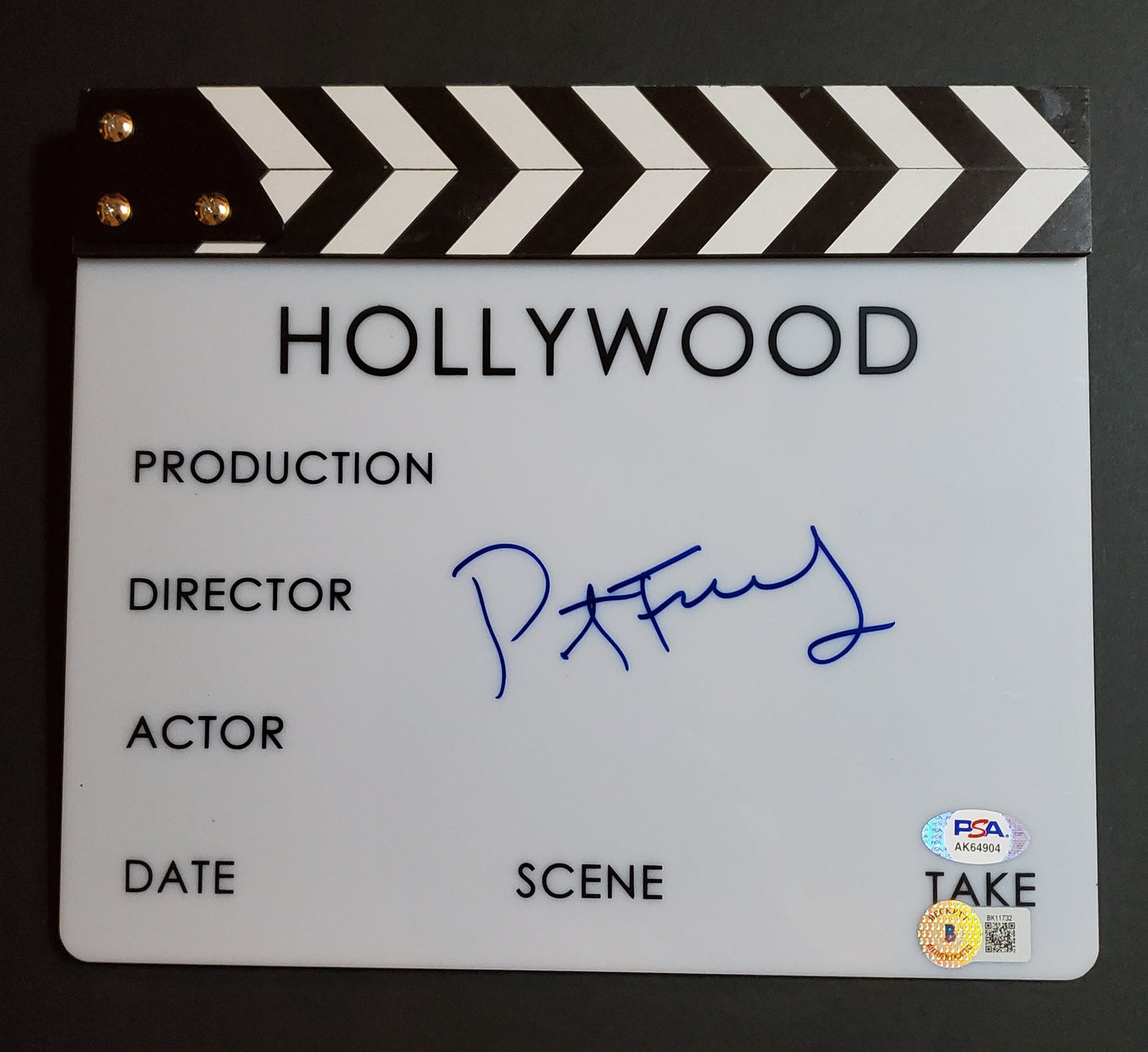Peter Farrelly Signed Clapperboard (PSA & Beckett)