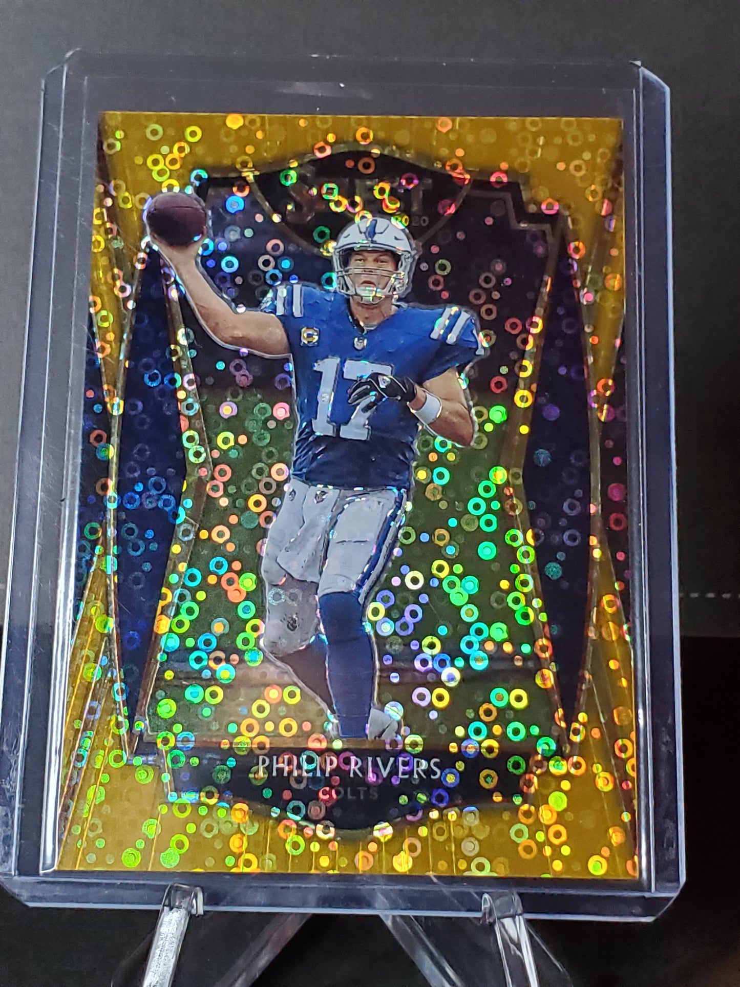 Philip Rivers 2020 Panini Select Football GOLD DIsco Prizm #129: /10