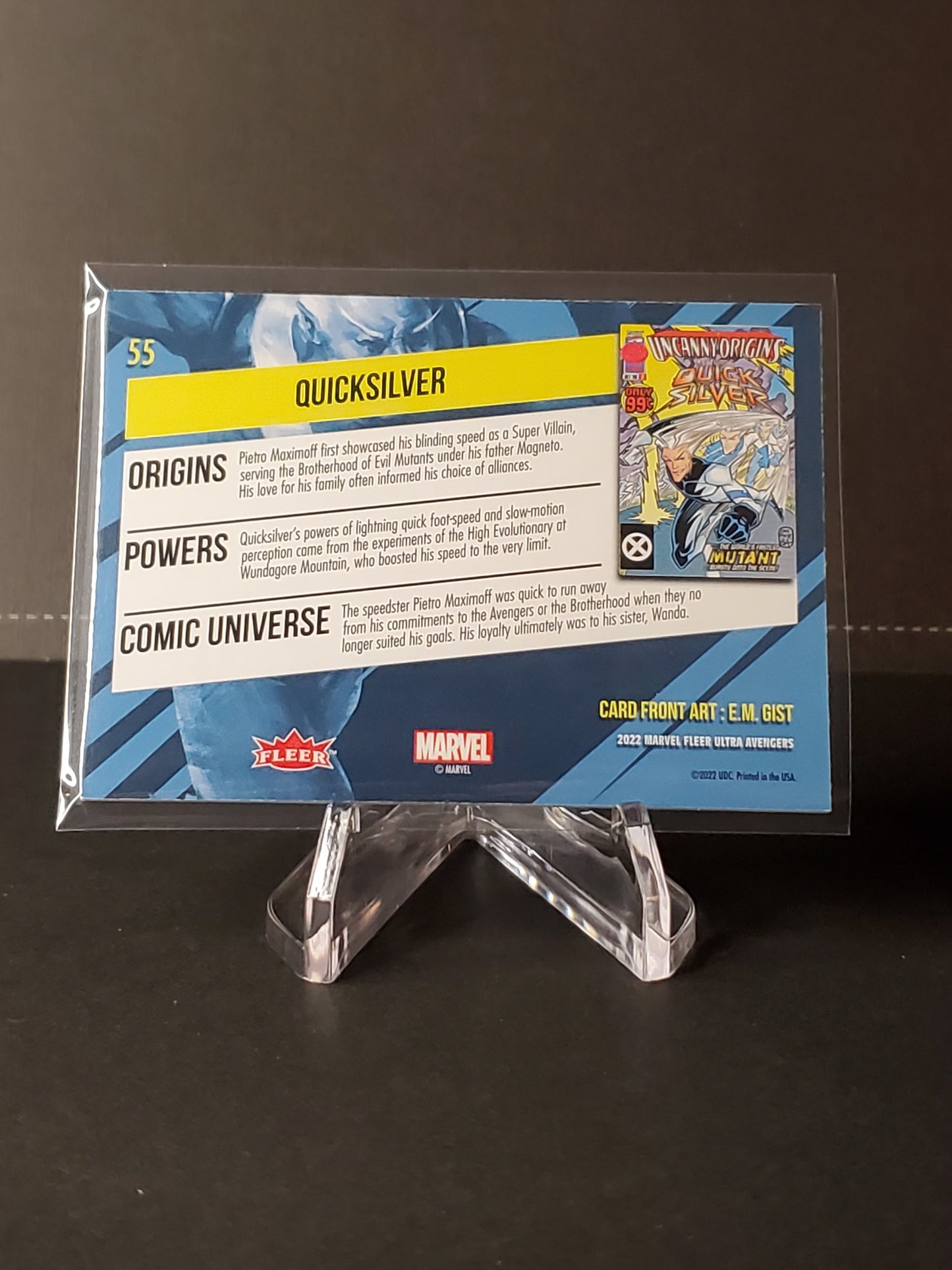 Quicksilver 2022 Fleer Ultra Avengers #55