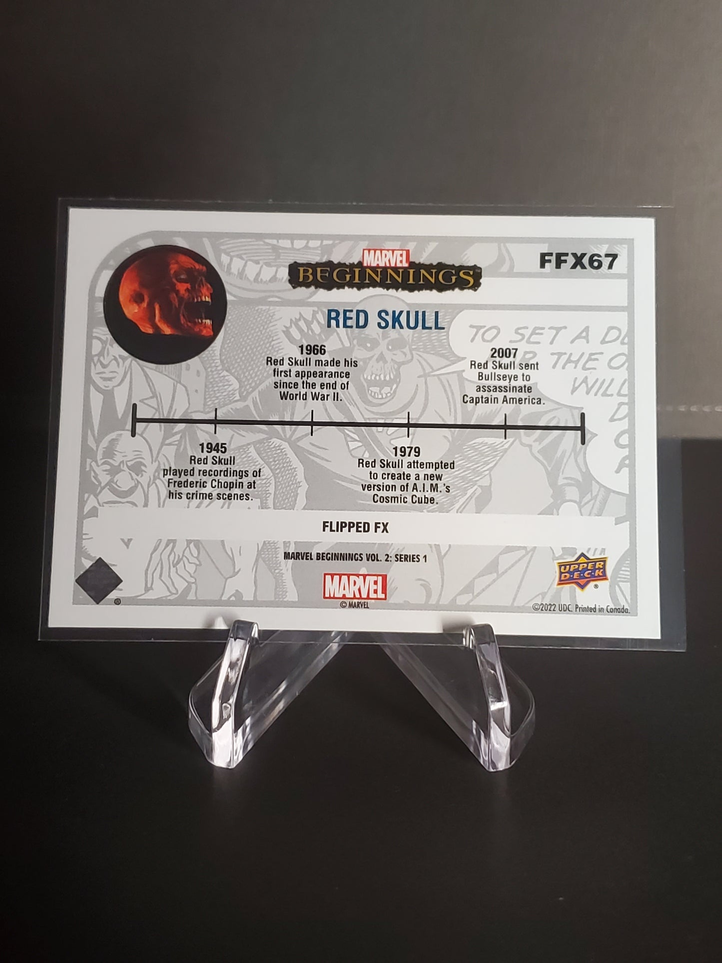 Red Skull 2022 UD Marvel Beginnings Volume 2 Series 1 Flipped FX #FFX67