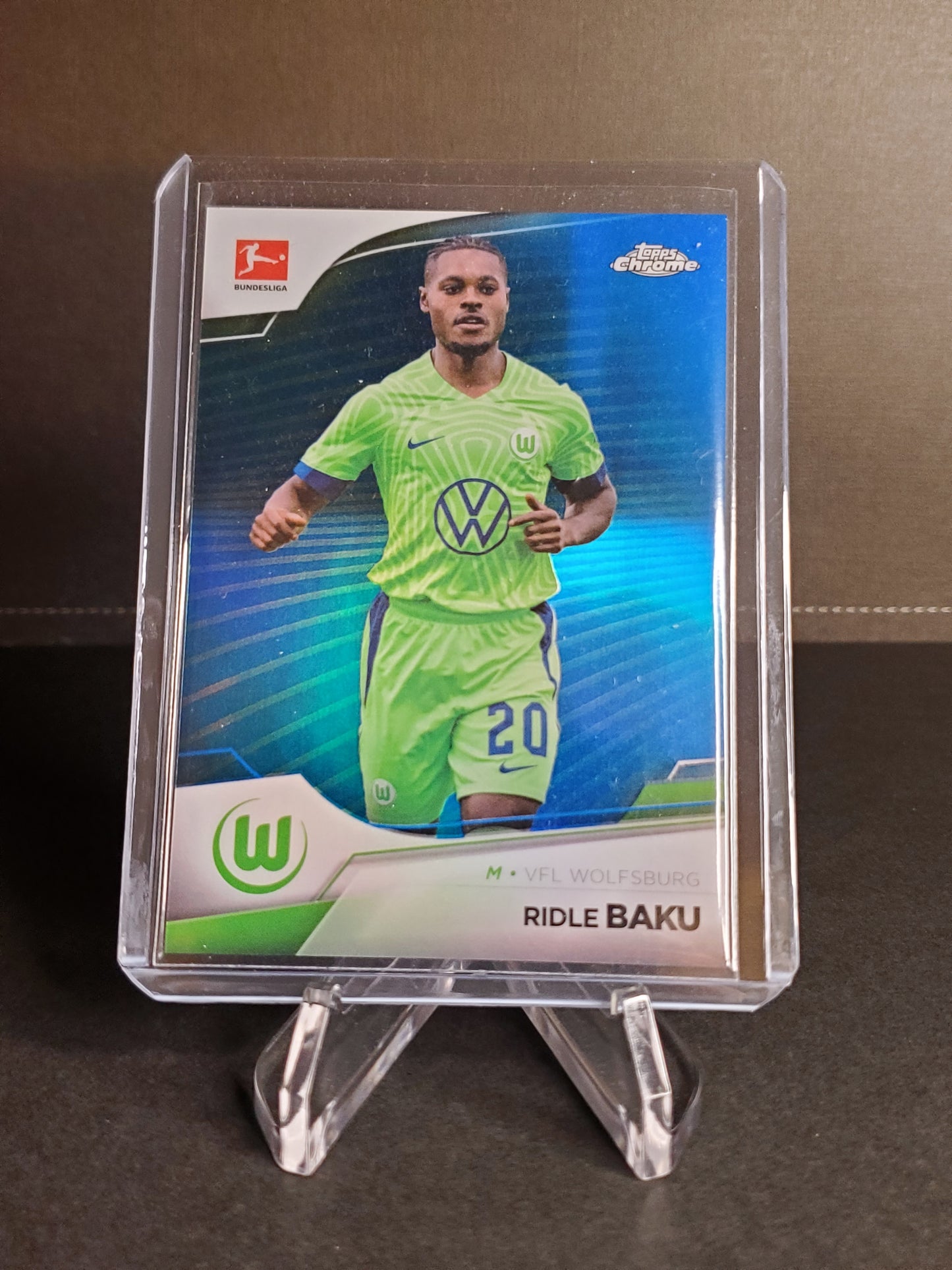 Ridle Baku 2023 Topps Chrome Bundesliga Blue Wave Refractor /180 #96