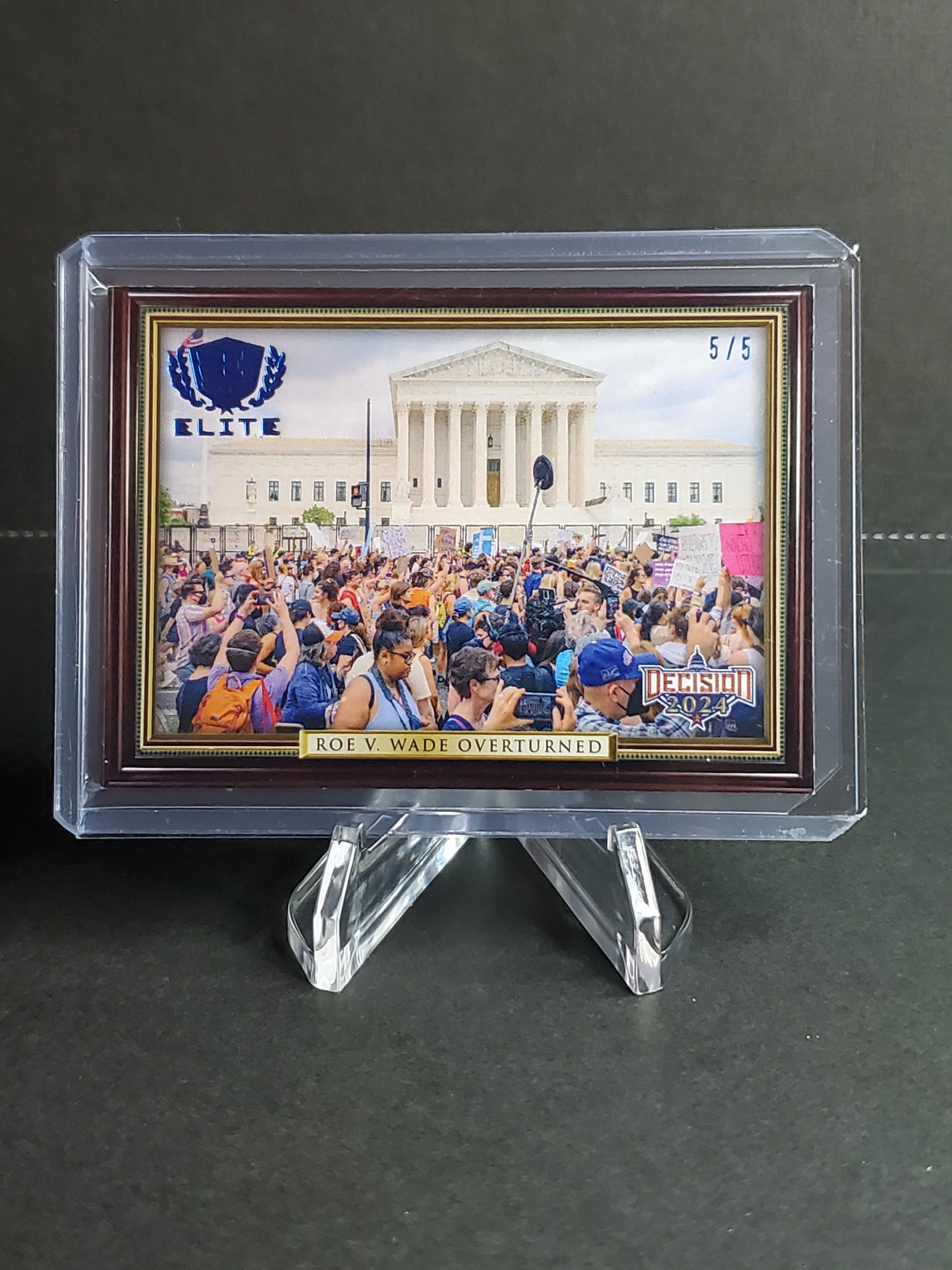 Roe vs. Wade Overturned 2023 Leaf Decision Update Blue 5/5 #E10